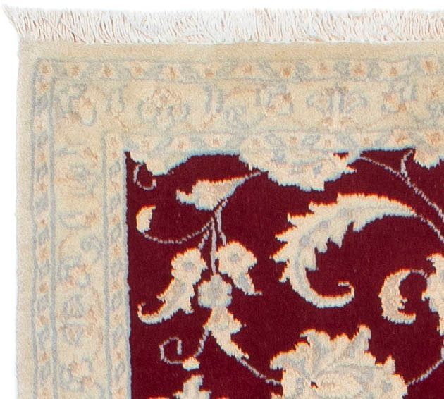 Orientteppich Perser - Nain - - 10 cm mm, 82 morgenland, rechteckig, mit Wohnzimmer, Zertifikat x Höhe: dunkelrot, 295 Einzelstück Handgeknüpft