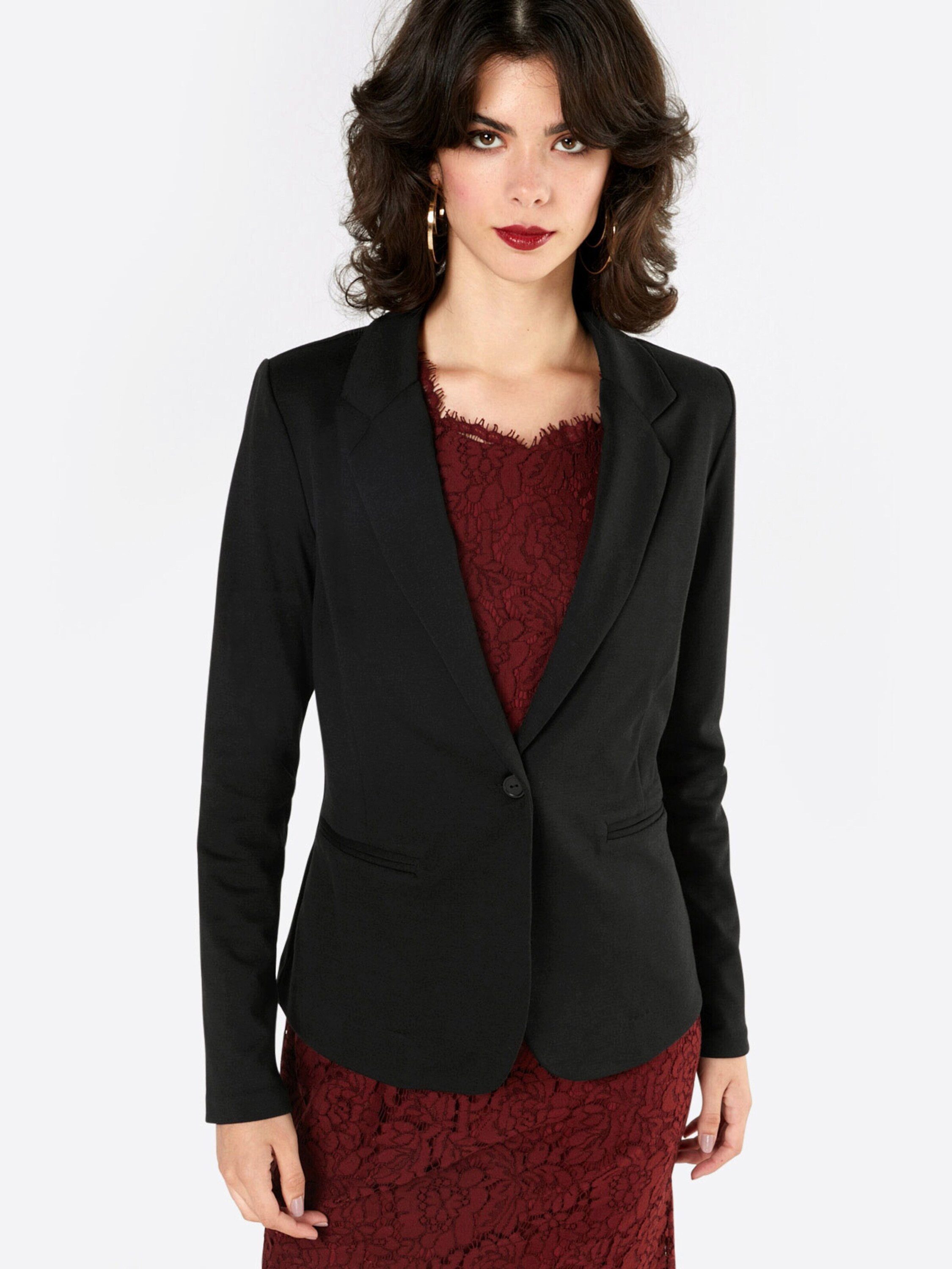 Ichi Kurzblazer Kate (1-tlg) Plain/ohne Details günstig online kaufen