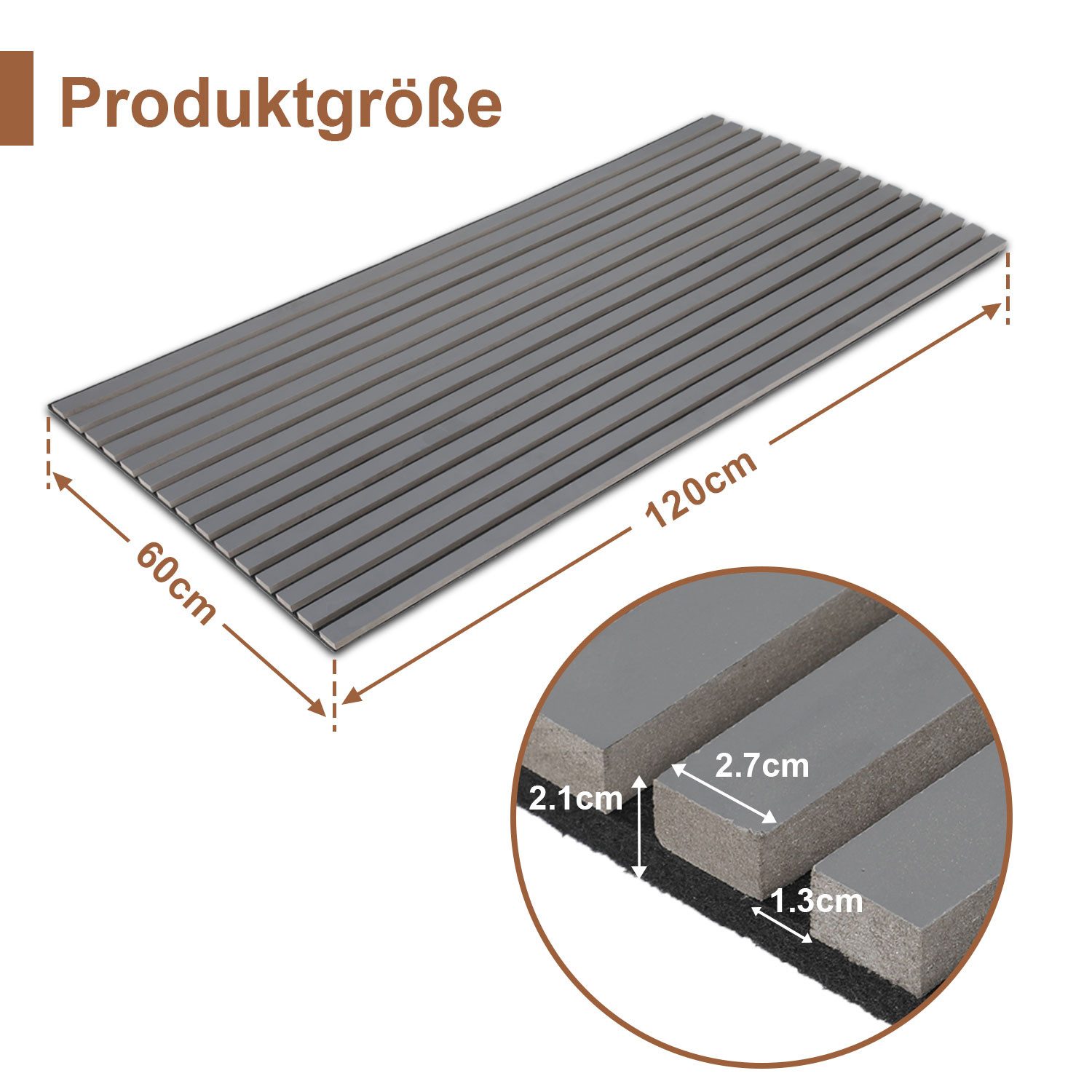Clanmacy Wandpaneel 2x Wandpaneele Akustikpaneele 120*60*2.1cm günstig online kaufen
