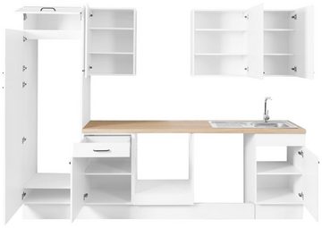 OPTIFIT Küchenzeile Elga, Premium-Küche mit Soft-Close-Funktion, Vollauszug, Breite 280 cm
