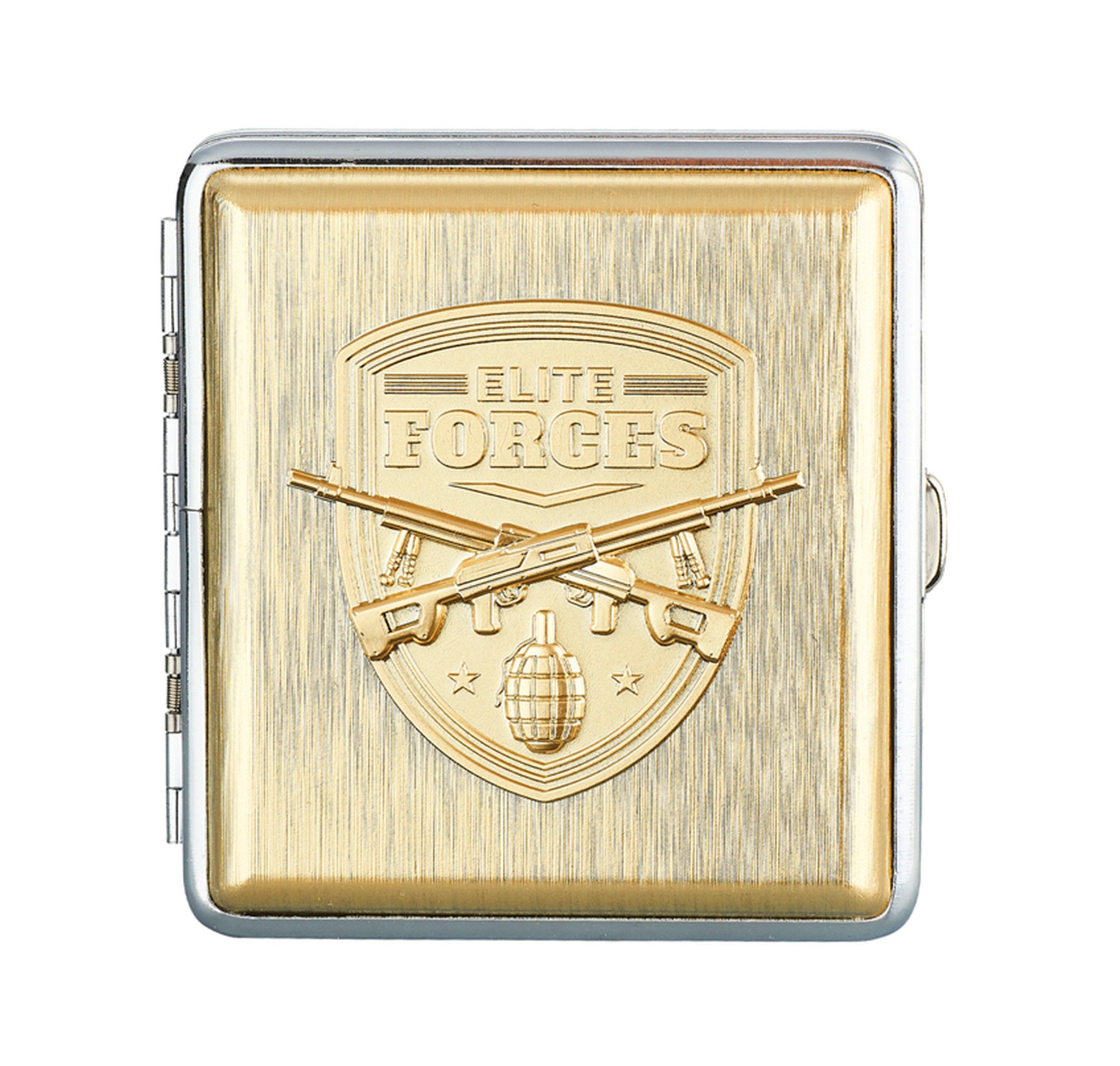 CHAMP Etui ZIGARETTENETUI "ARMY" für 20 Zigaretten aus Metall 93 (Gold-Forc günstig online kaufen