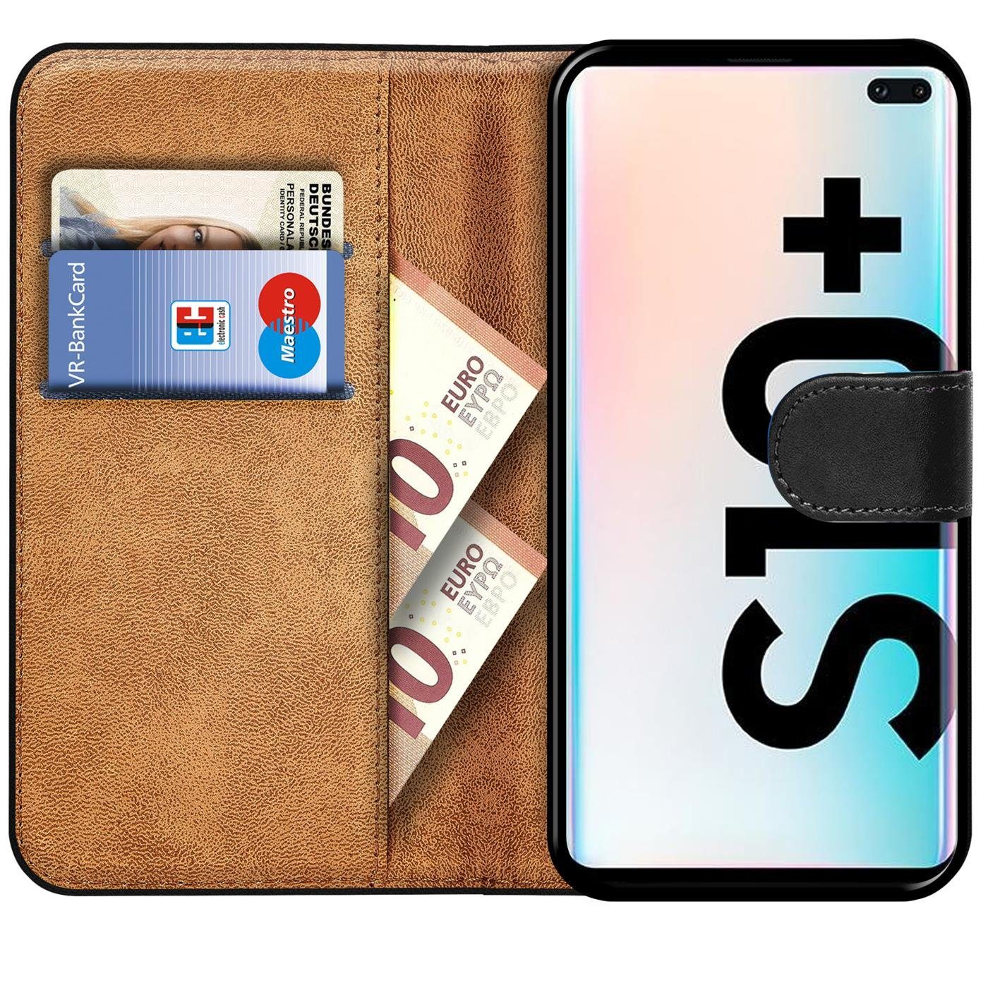 CoolGadget Handyhülle Wallet Klapp Tasche Book Case für Samsung Galaxy S10 Plus 6,4 Zoll, Hülle Klapphülle Flip Cover Etui Schutzhülle – Bild 2 von 5
