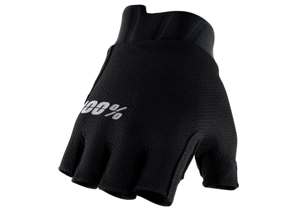 100% Fahrradhandschuhe 100% Exceeda Gel Short Finger Gloves schwarz S