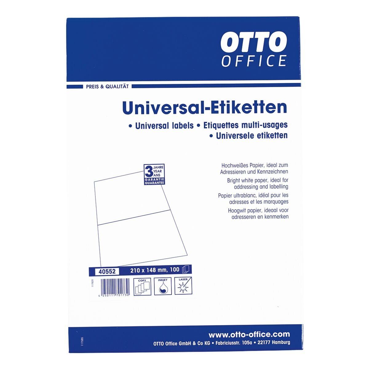 Etiketten Standard