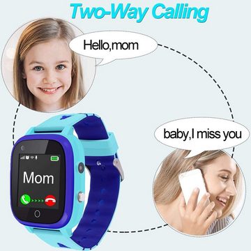 ele eleoption Multifunktionale Eigenschaften: Smartwatch (4G), Schrittzähler Kamera SOS Touchscreen WLAN Bluetooth Armbanduhr Jungen