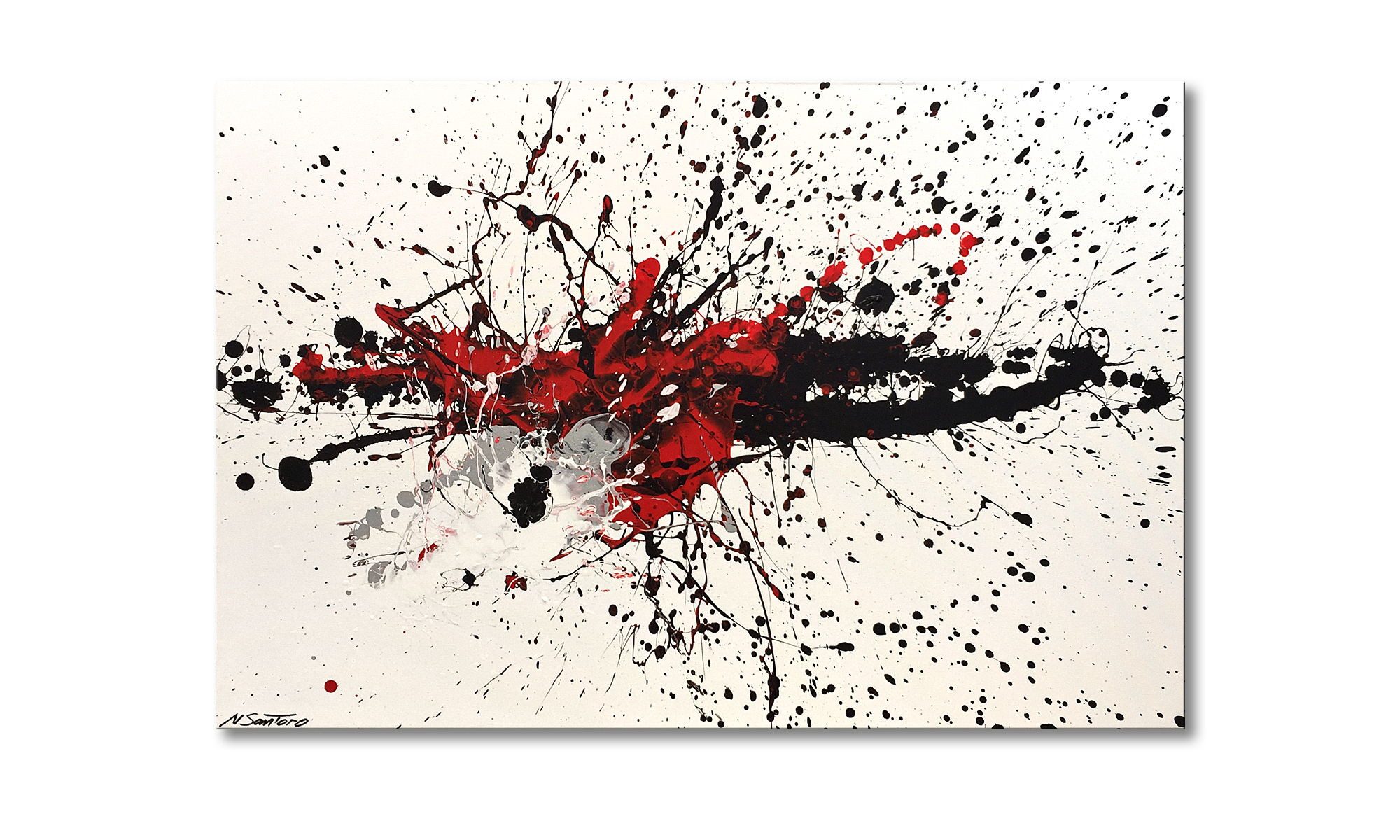 WandbilderXXL Gemälde Light Smash 120 x 80 cm, Abstraktes Gemälde, handgemaltes Unikat