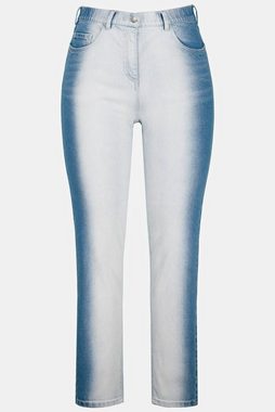 Ulla Popken Regular-fit-Jeans Jeans Sarah Bleaching-Effekt High Waist