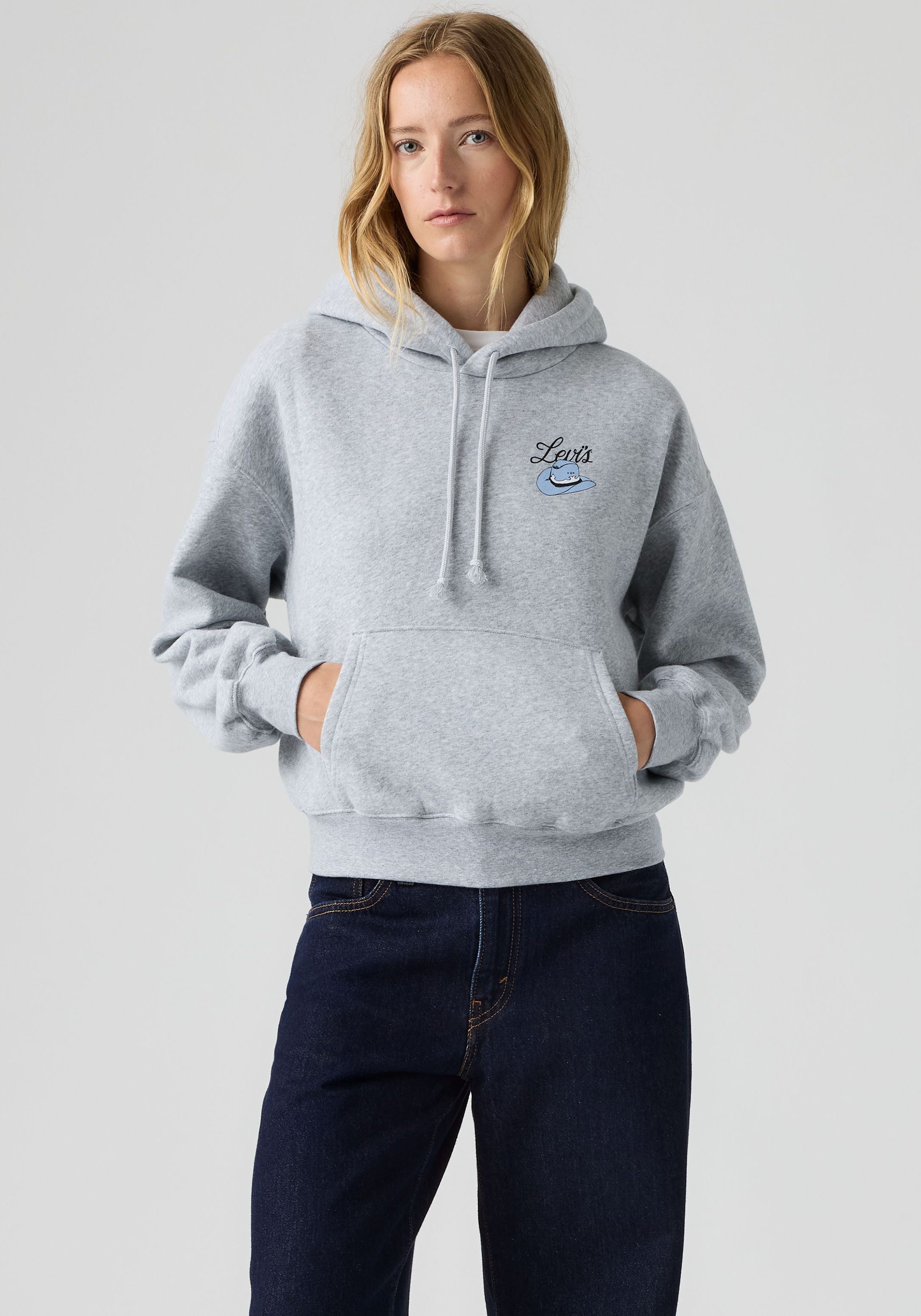 Levi's® Hoodie GR EVERYDAY HOODIE 2.0 Taillenbedeckt, schmal geschnitten