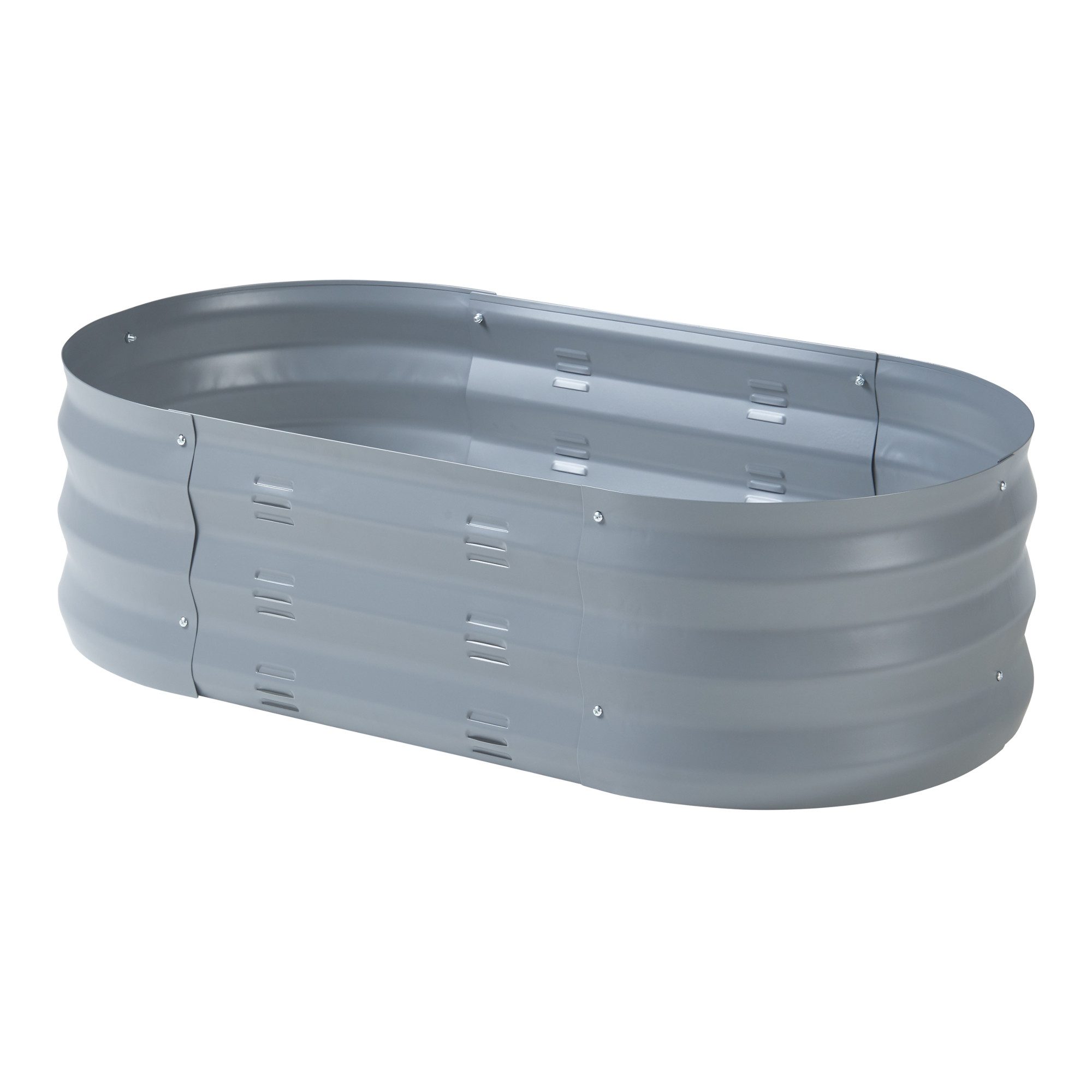 casa.pro Hochbeet, »Alfedena« verzinkter Stahl oval 90 x 50 x 25 cm Anthrazit