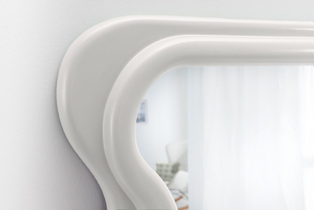 riess-ambiente Wandspiegel CURVY 160cm weiß - Kunststoff, Ganzkörper, Wellen, Groß, Modern Design (Einzelartikel, 1-St), Spiegel - ideal für Flur, Ankleide, Wohn-, Schlafzimmer & Garderobe