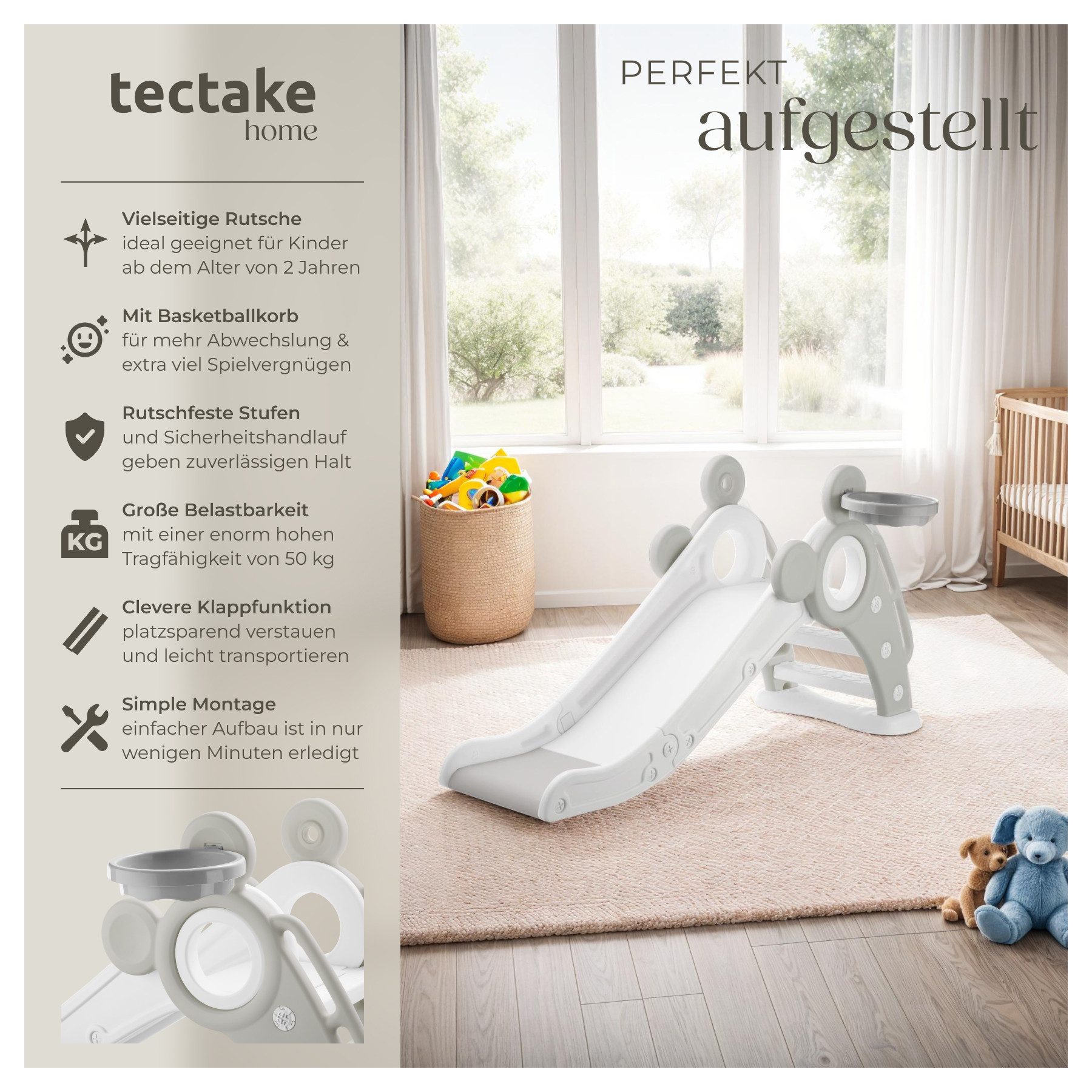 tectake Rutsche Kinderrutsche, ab 2 Jahren günstig online kaufen