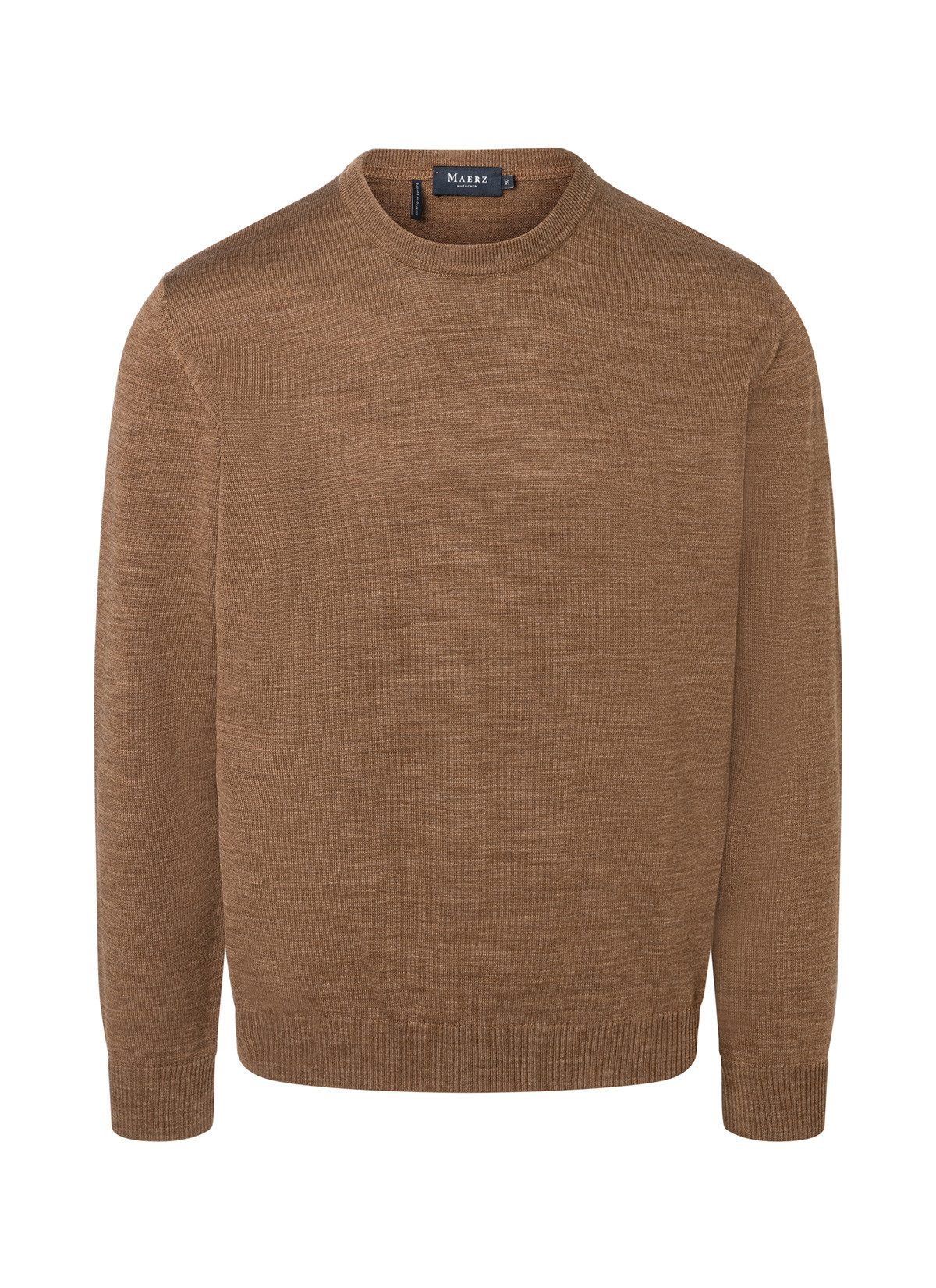 MAERZ Muenchen Strickfleece-Pullover Pullover Rundhals 1/1 günstig online kaufen