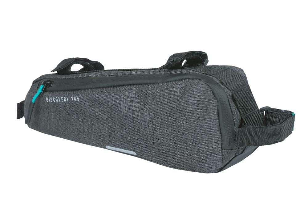 Fahrradtasche Basil Discovery 365D Rahmentasche M schwarz melee  1,8L, 29x7x11 cm
