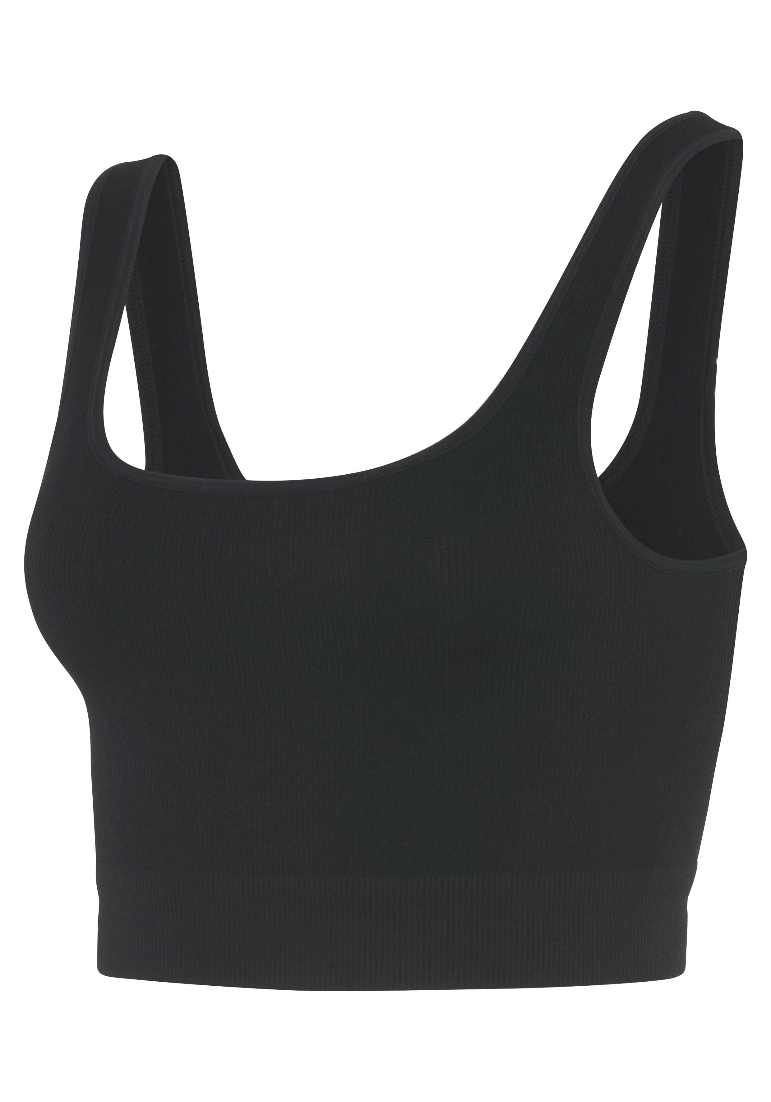 LASCANA Crop-Top Seamless Top mit Rippstruktur