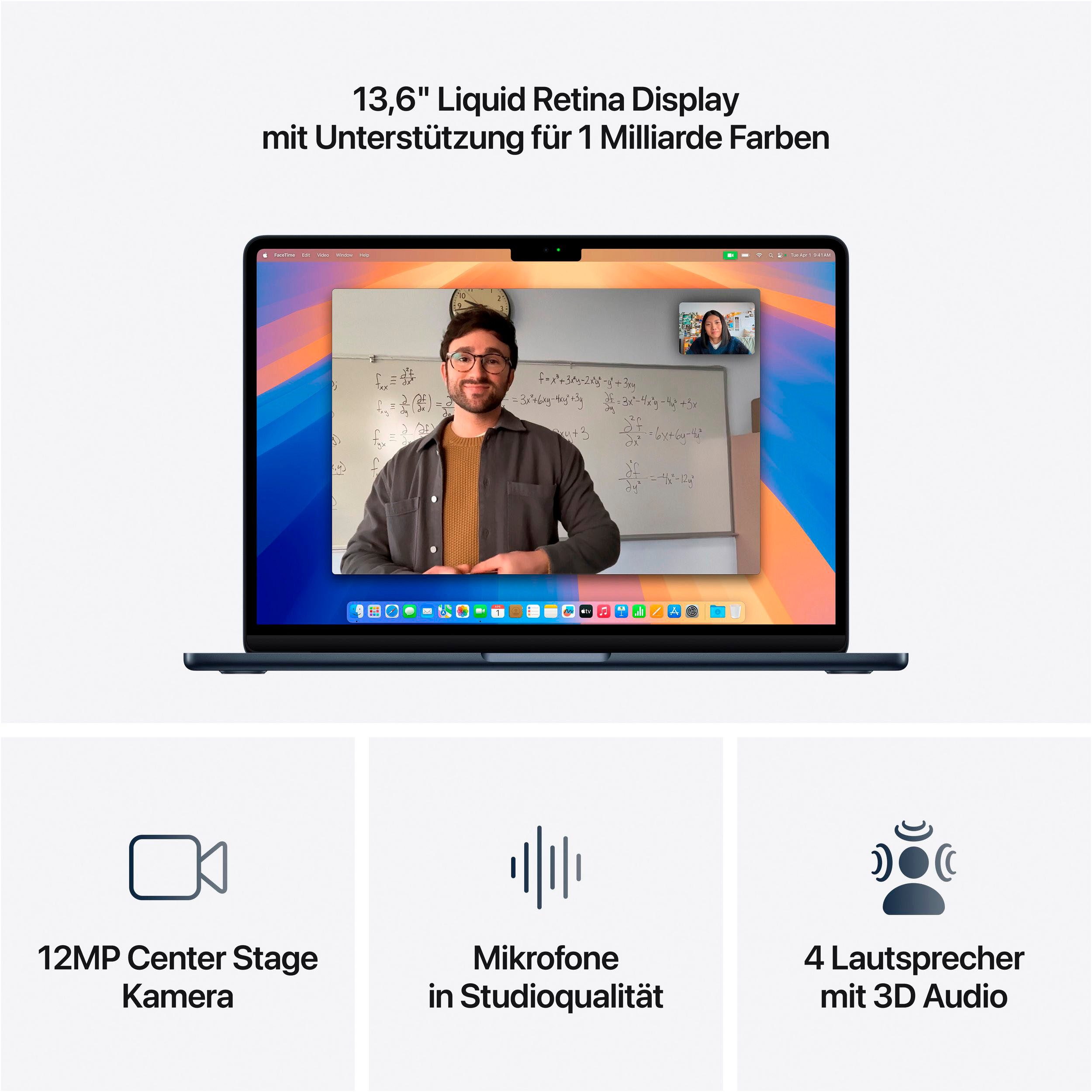 Apple MacBook Air 13" CTO Notebook (34,46 cm/13,6 Zoll, Apple M4 M4, 10-Core GPU, 1000 GB SSD)