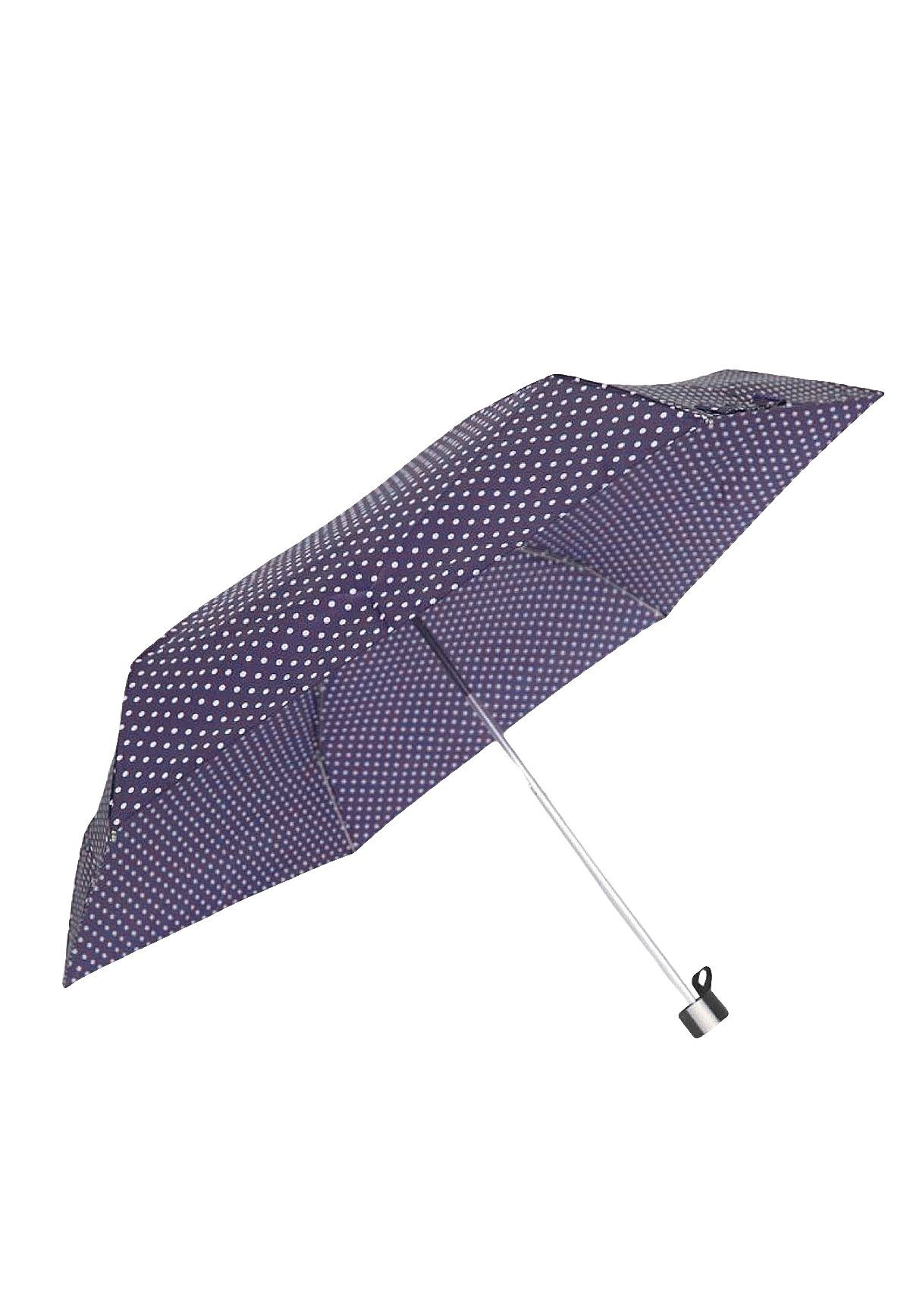 ANELY Taschenregenschirm Kleiner Taschen Regenschirm Mini Ausführung Gepunktet, 4684 in Violett