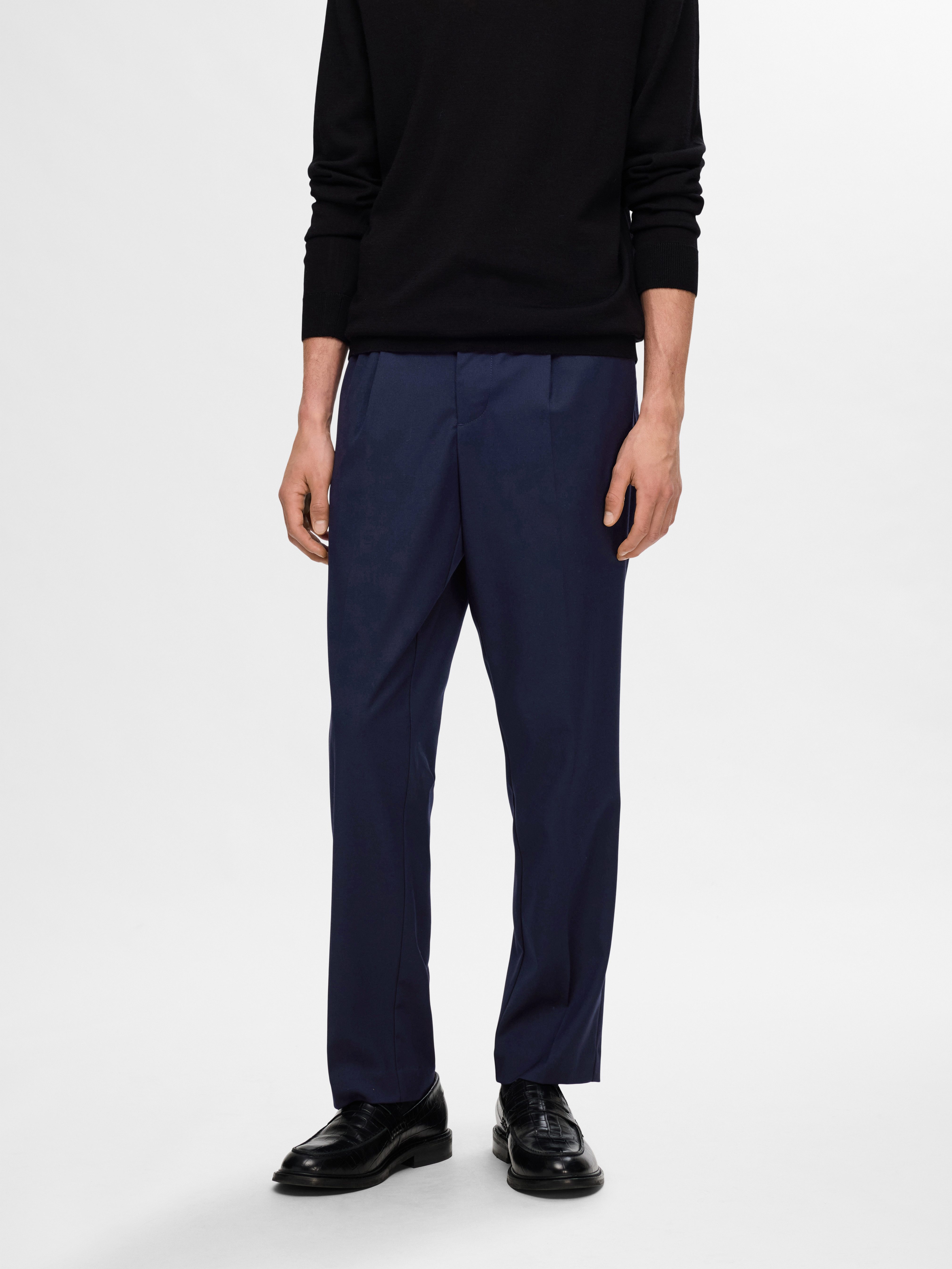 Selected Chinohose SLH190-REG TAPERED LEROY PLEAT PANT NOOS