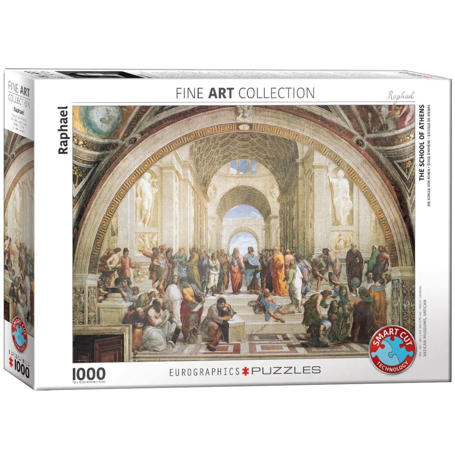 EUROGRAPHICS Puzzle Die Schule von Athen, 1000 Puzzleteile günstig online kaufen