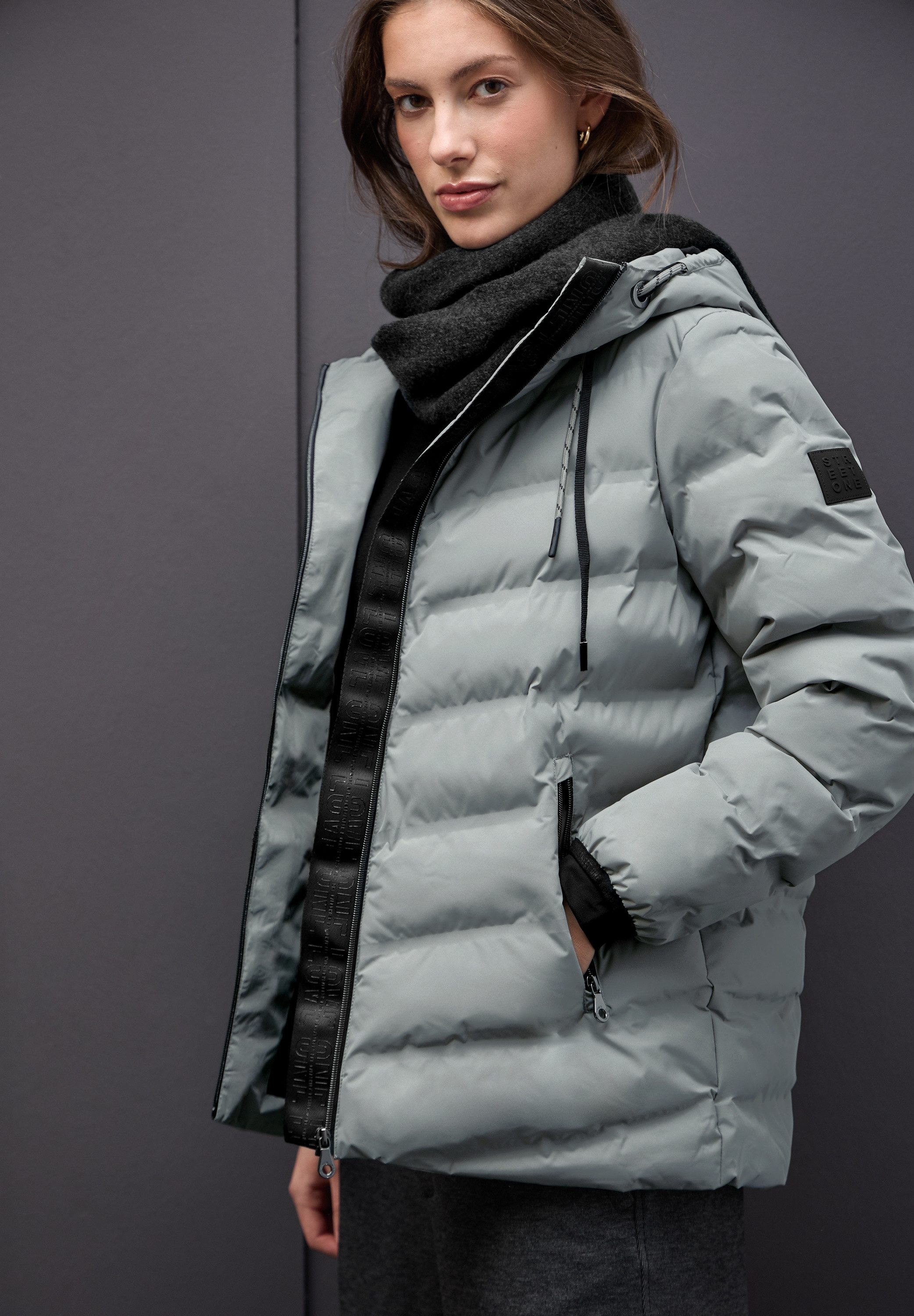 STREET ONE Steppjacke mit Kapuze