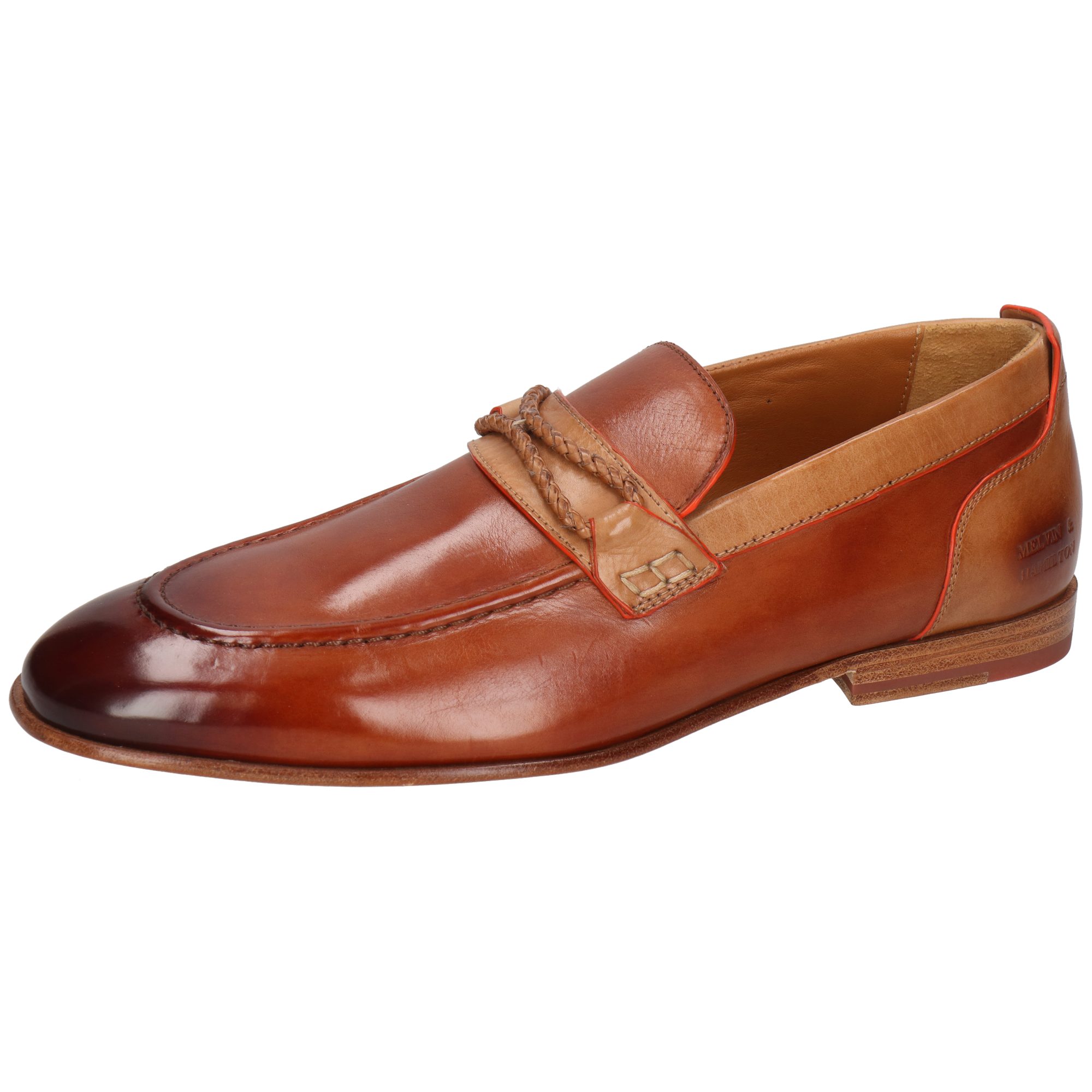 Melvin & Hamilton Santo 1 Leder-Loafers für Herren Loafer Flache Absätze, Echtes Leder, Vegetabile Gerbung