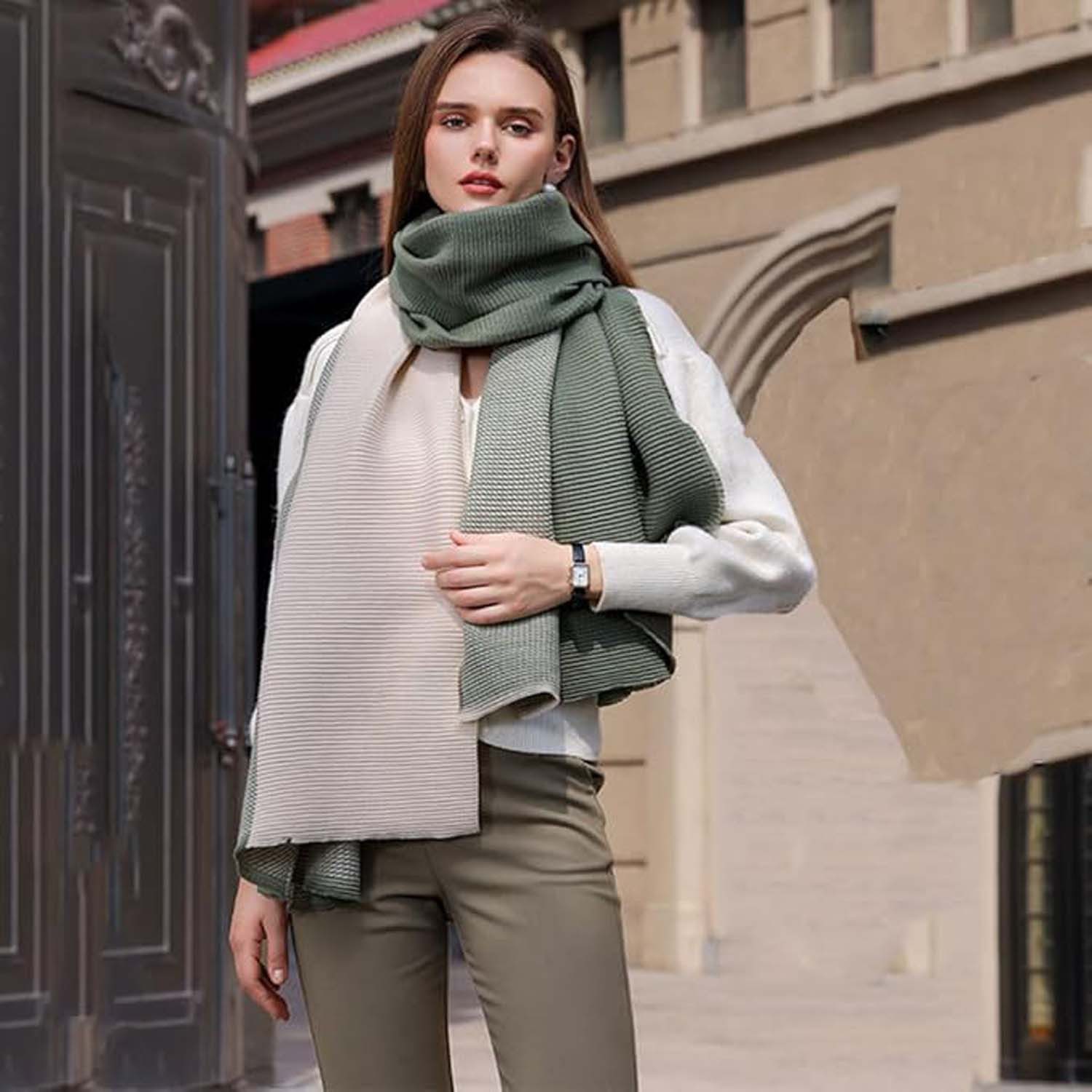 Coonoor Modeschal Damen-Kaschmir-Winterschal, langer Schal, warm