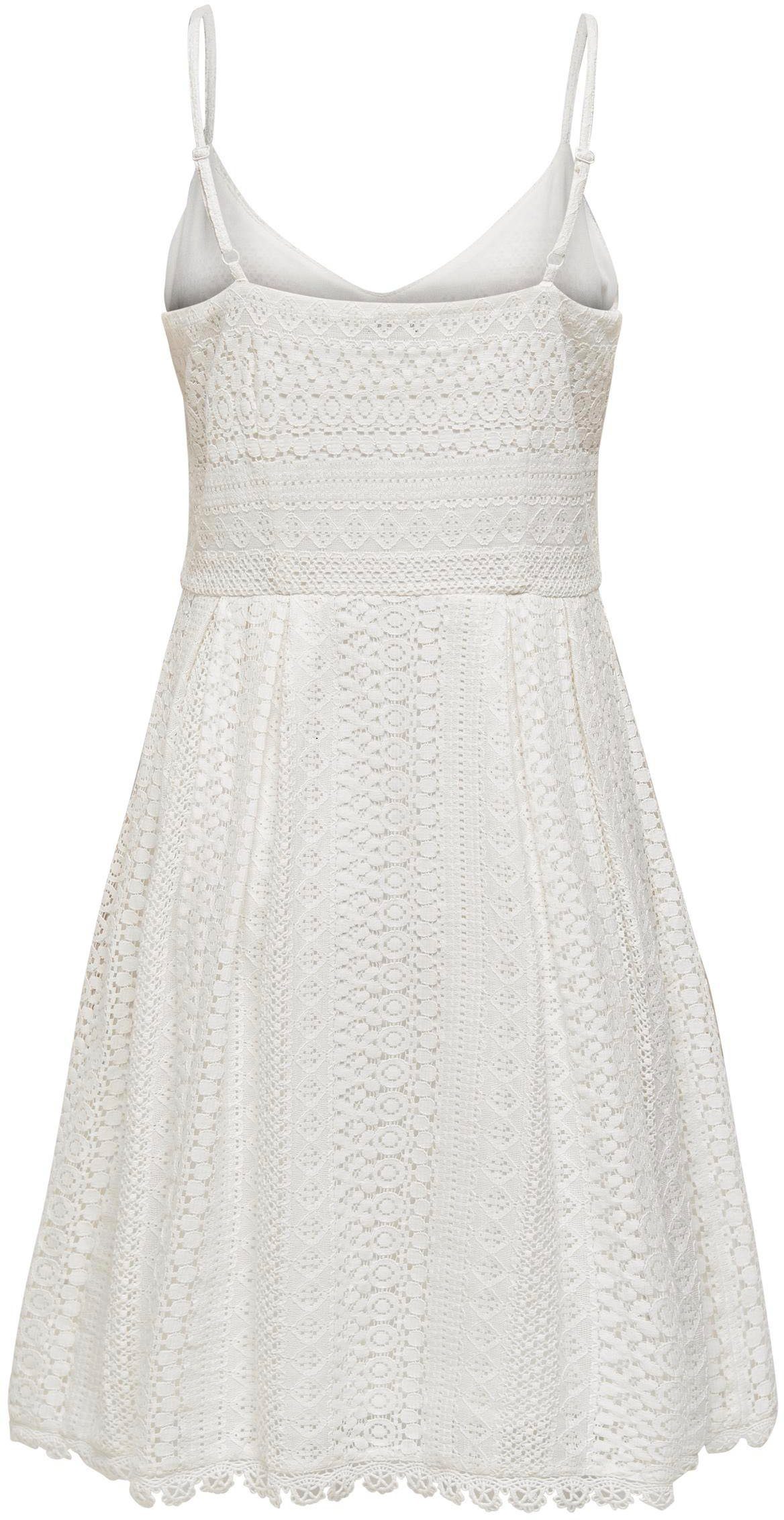 ONLY Trägerkleid ONLHELENA – Trägerkleid aus Baumwolle für den Sommer Baumwolle, regular fit, V-Ausschnitt