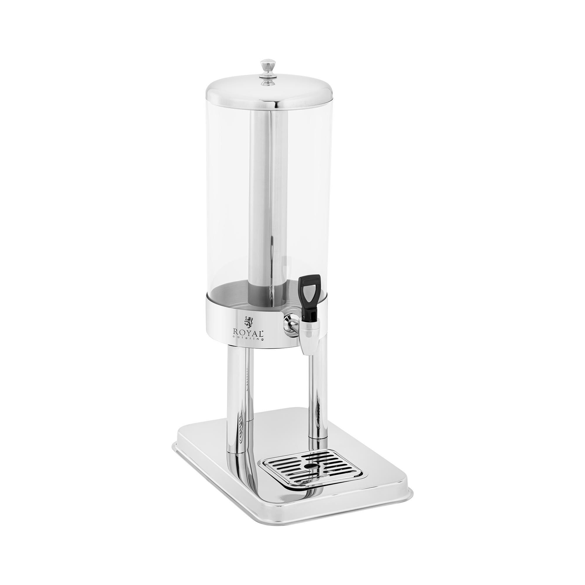 Royal Catering Getränkespender 5,5L Saftspender mit Kühlsystem Edelstahl/Kunststoff