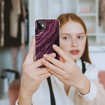 CoolGadget Handyhülle Marmor Slim Case für iPhone 11 6,1 Zoll, Hülle Dünne Silikon Schutzhülle für Apple iPhone 11 Hülle