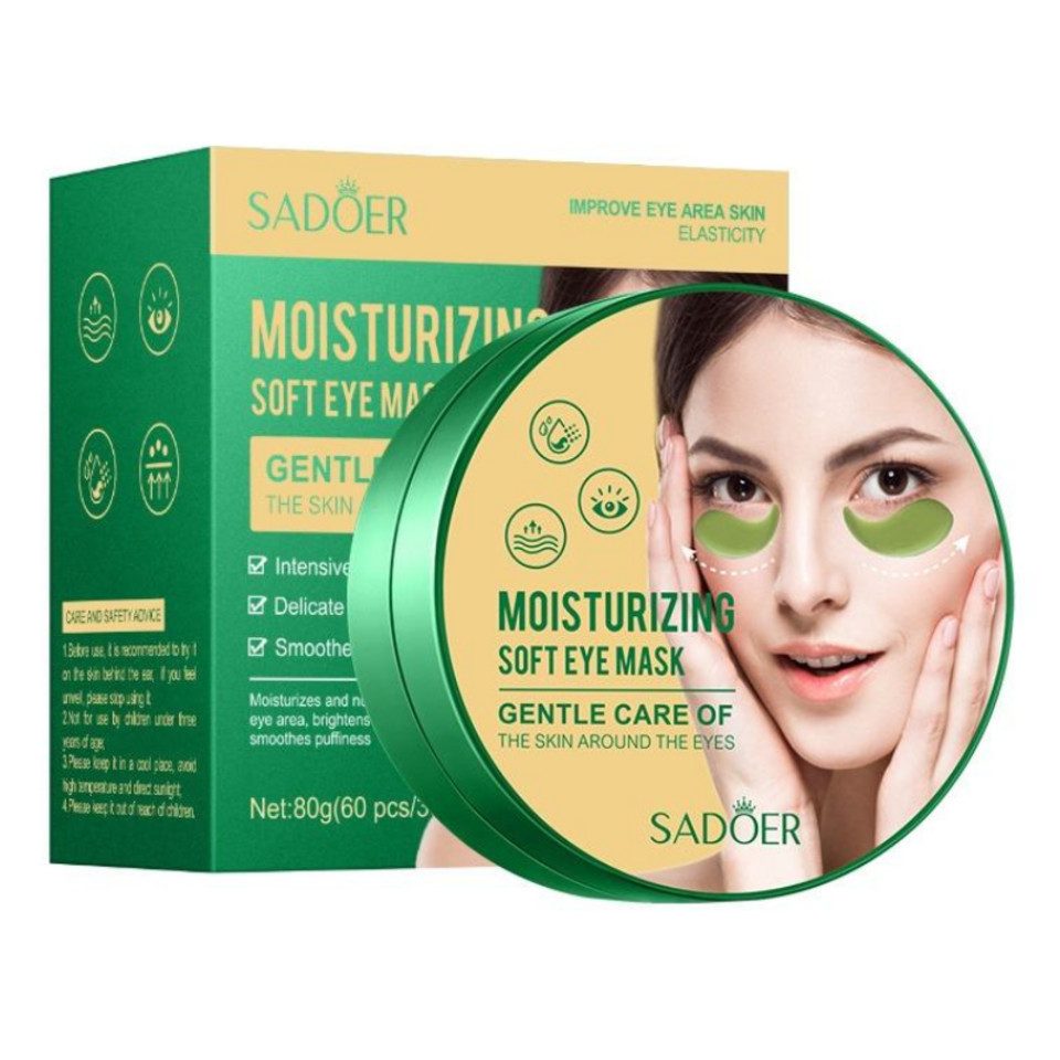Montegoni Augenpads gegen Augenringe und Schwellungen, Anti Aging, Beruhigende, Augenmaske, 60 Stück Augen Pads, Augenpflege Pads gegen Falten, Augenmaske Anti-Falten Wirkung