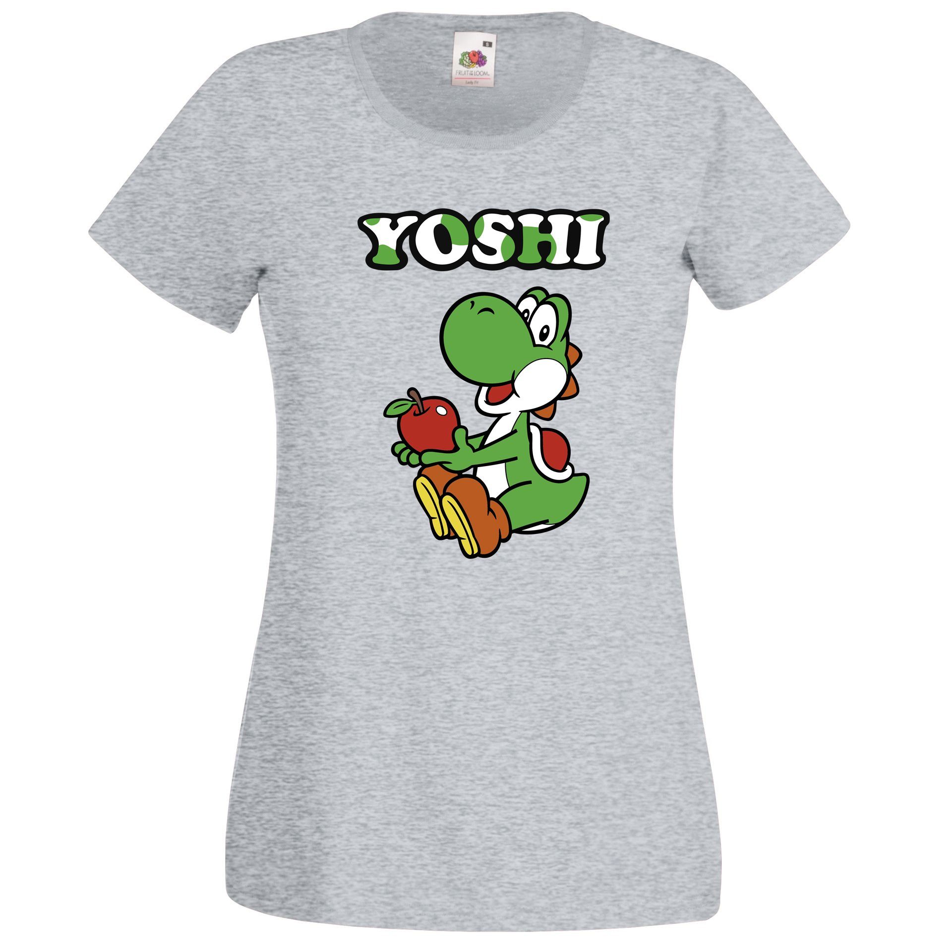 Youth Designz T-Shirt Yoshi Damen T-Shirt mit Retro Gaming Print