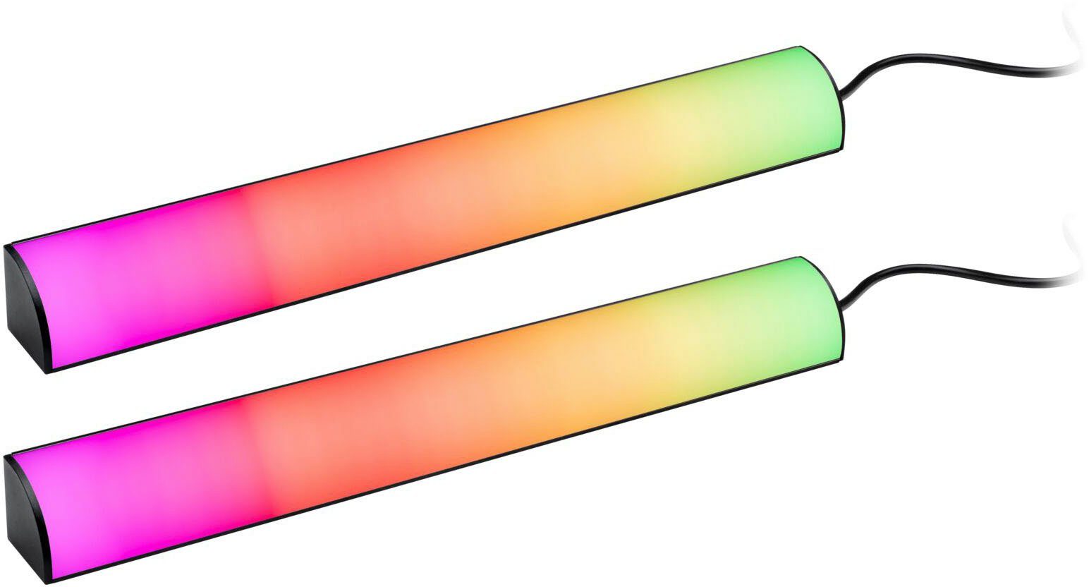 2x0,6W LED-Streifen 30x30mm 2-flammig Rainbow 2x24lm, EntertainLED Paulmann Dynamic RGB Lightbar