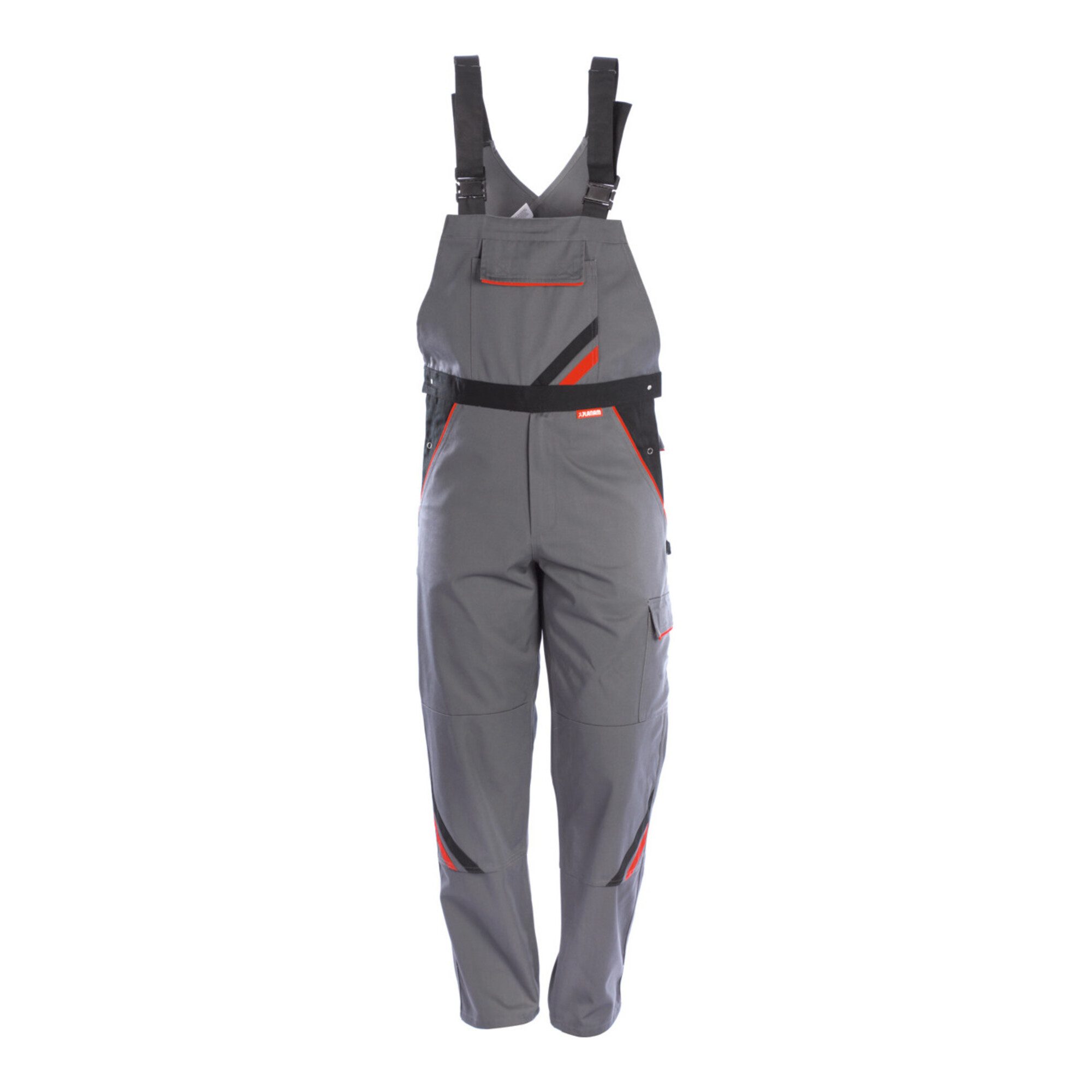 Planam 3/4-Hose PLANAM Latzhose Highline, schiefer / schwarz, Konfektionsgröße DE: 50