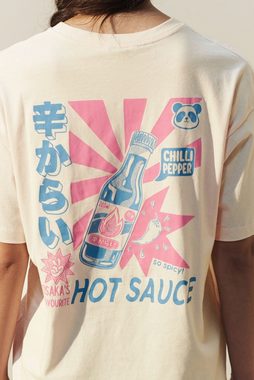 Next T-Shirt Top mit Pandamotiv Spicy Hot Sauce (1-tlg)