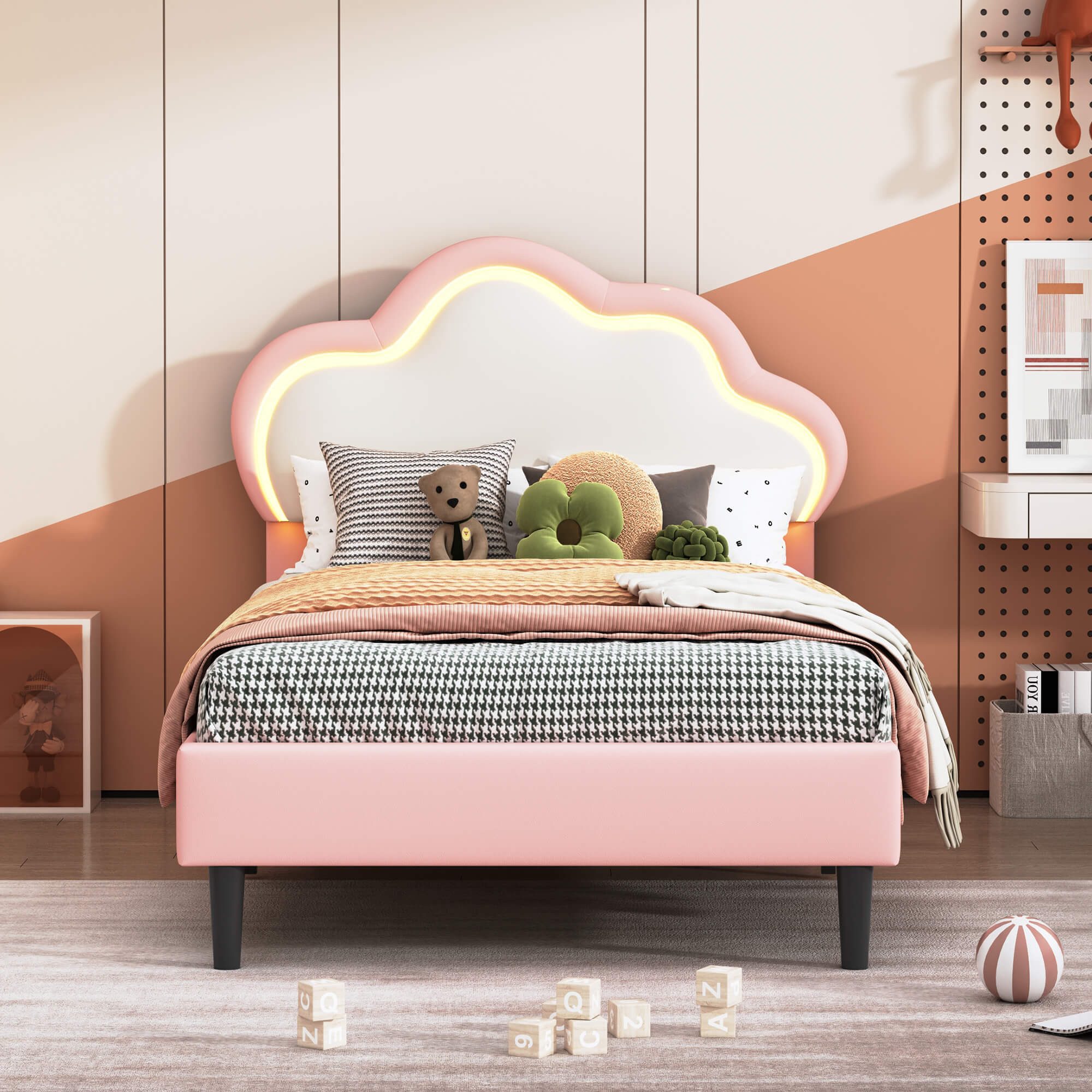 Furnishings Home Polsterbett Jugendbett Wolkenbett mit LED-Licht (Bett), Ha günstig online kaufen