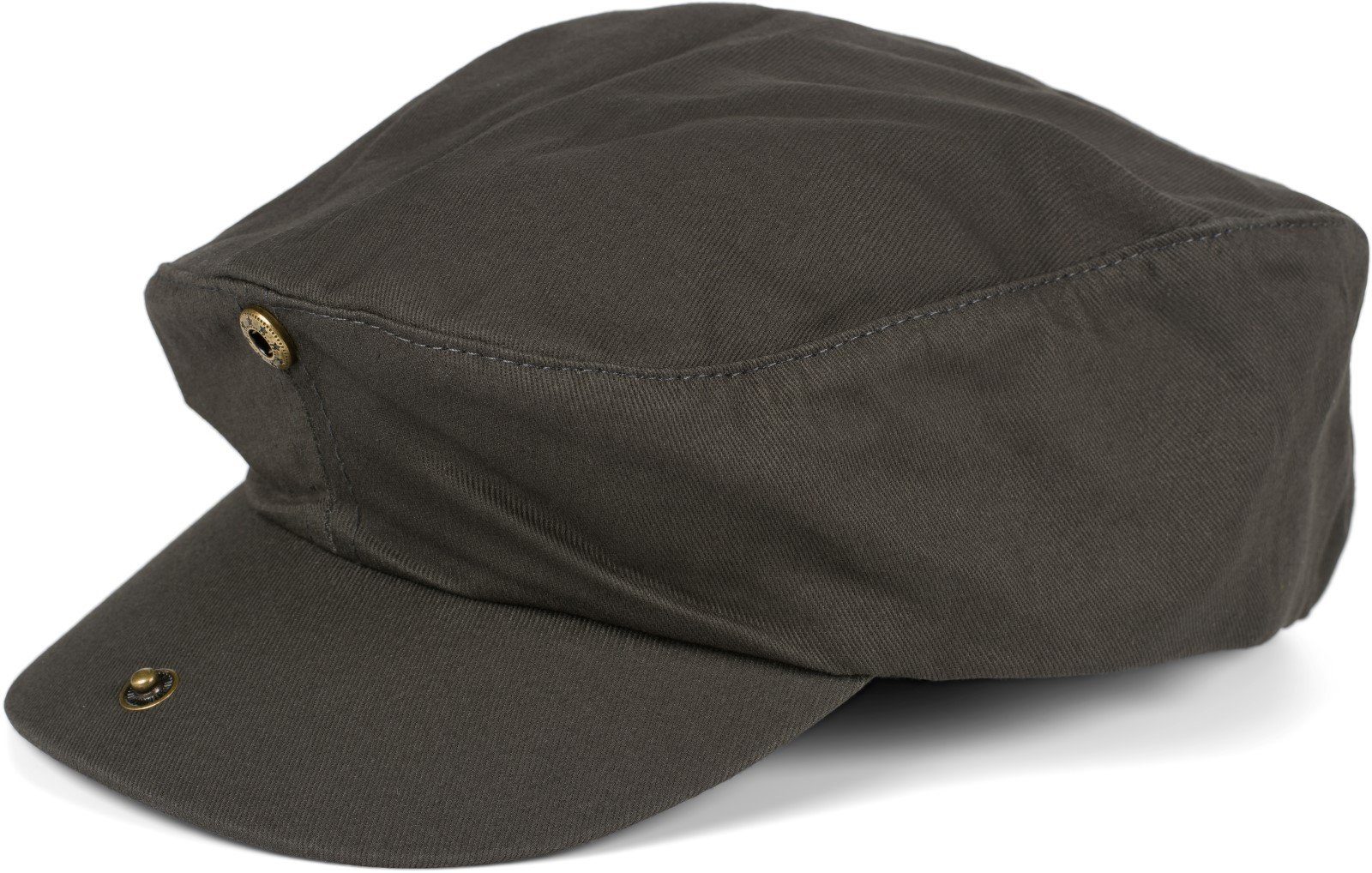 Dunkelgrau Cap Flat Cap Cabrio (1-St) styleBREAKER einfarbig