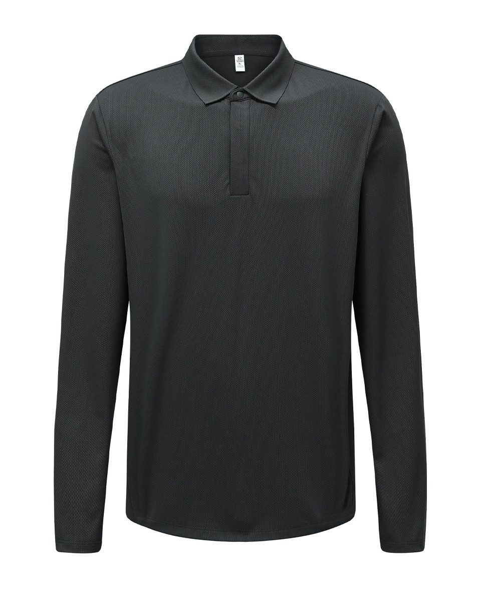 Allthemen Langarm-Poloshirt Langarm-Poloshirt mit Polokragen Herren Busines günstig online kaufen