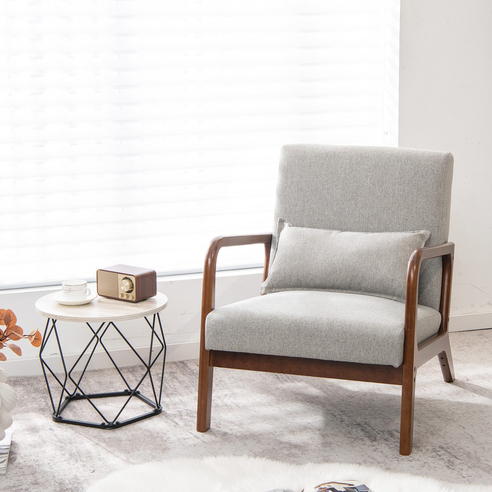 KOMFOTTEU Relaxsessel, Loungesessel Gepolstert mit Massivholzrahmen, günstig online kaufen