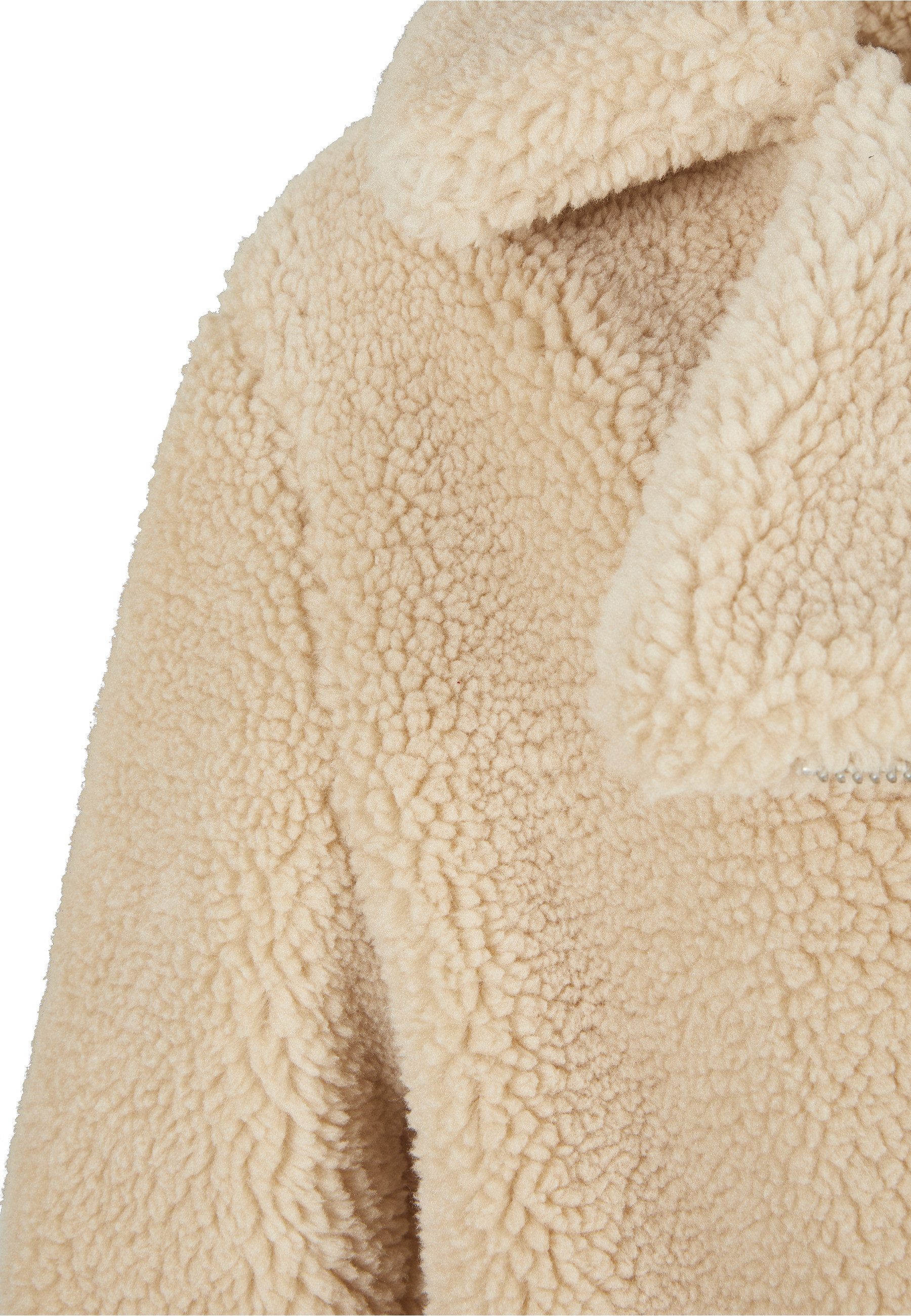 URBAN CLASSICS Winterjacke Urban Classics Damen Ladies Sherpa Biker Jacket (1-St)
