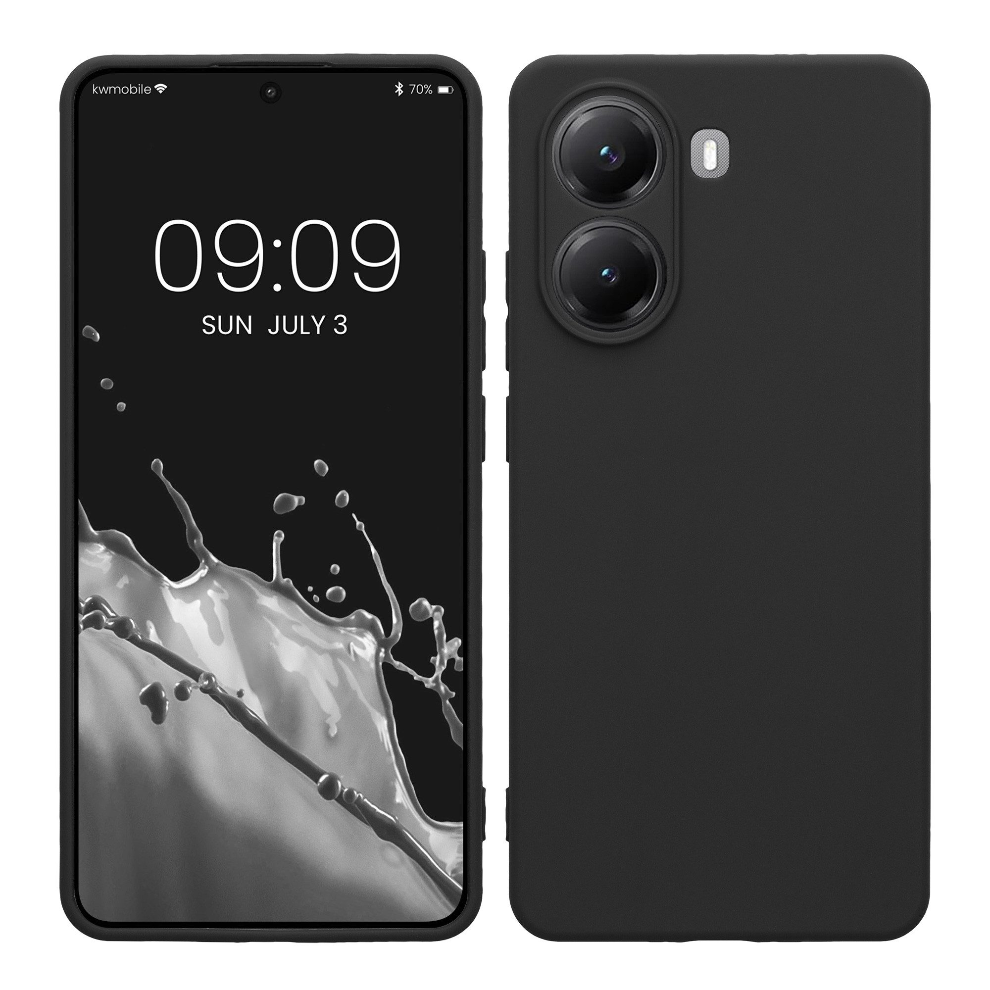 kwmobile Handyhülle Handyhülle für Xiaomi Poco X7 Pro 5G Hülle, Weiches Handy Silikon Case - Schutzhülle Cover