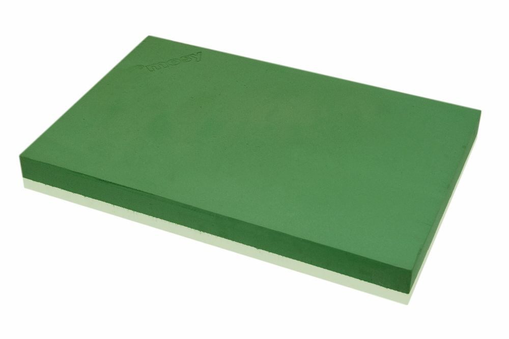Bastelmoos Steckschaum-Platte, 40 x 60 cm, Steckmasse, Steckschwamm, Steckmoos