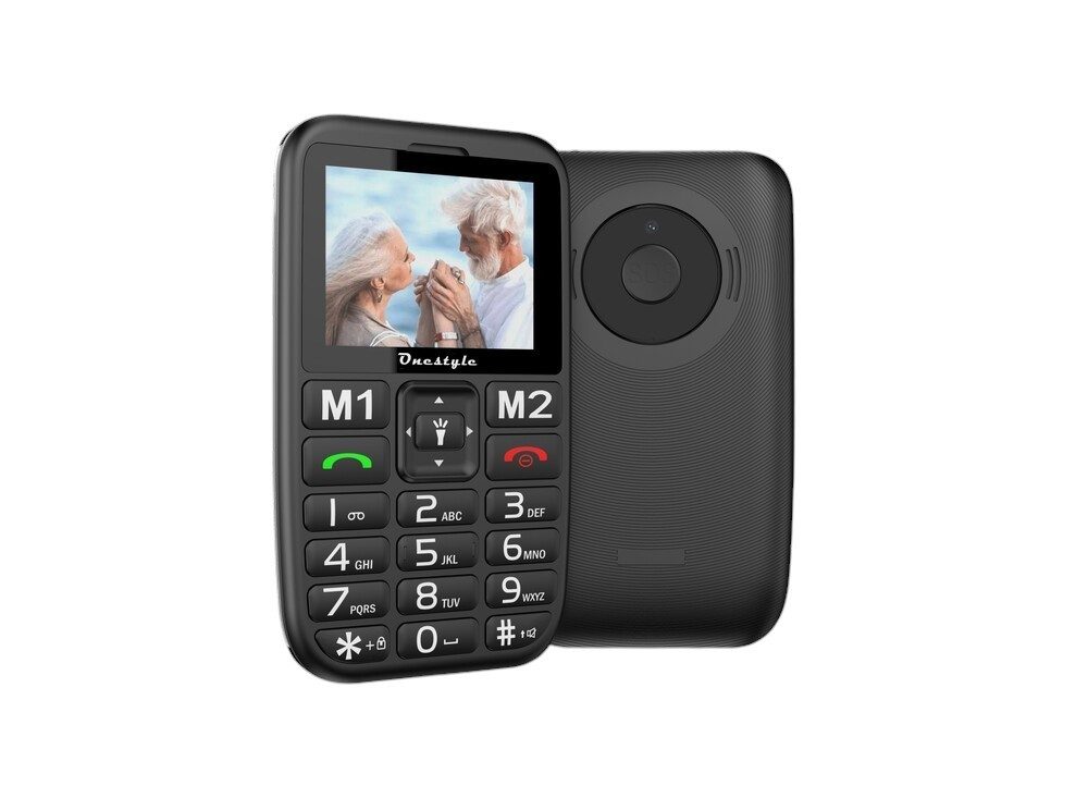 Onestyle Silver One Seniorenhandy mit Dual-SIM Seniorenhandy (Große Tasten, 2,4 Zoll QVGA-Farbdisplay, SOS-Taste)