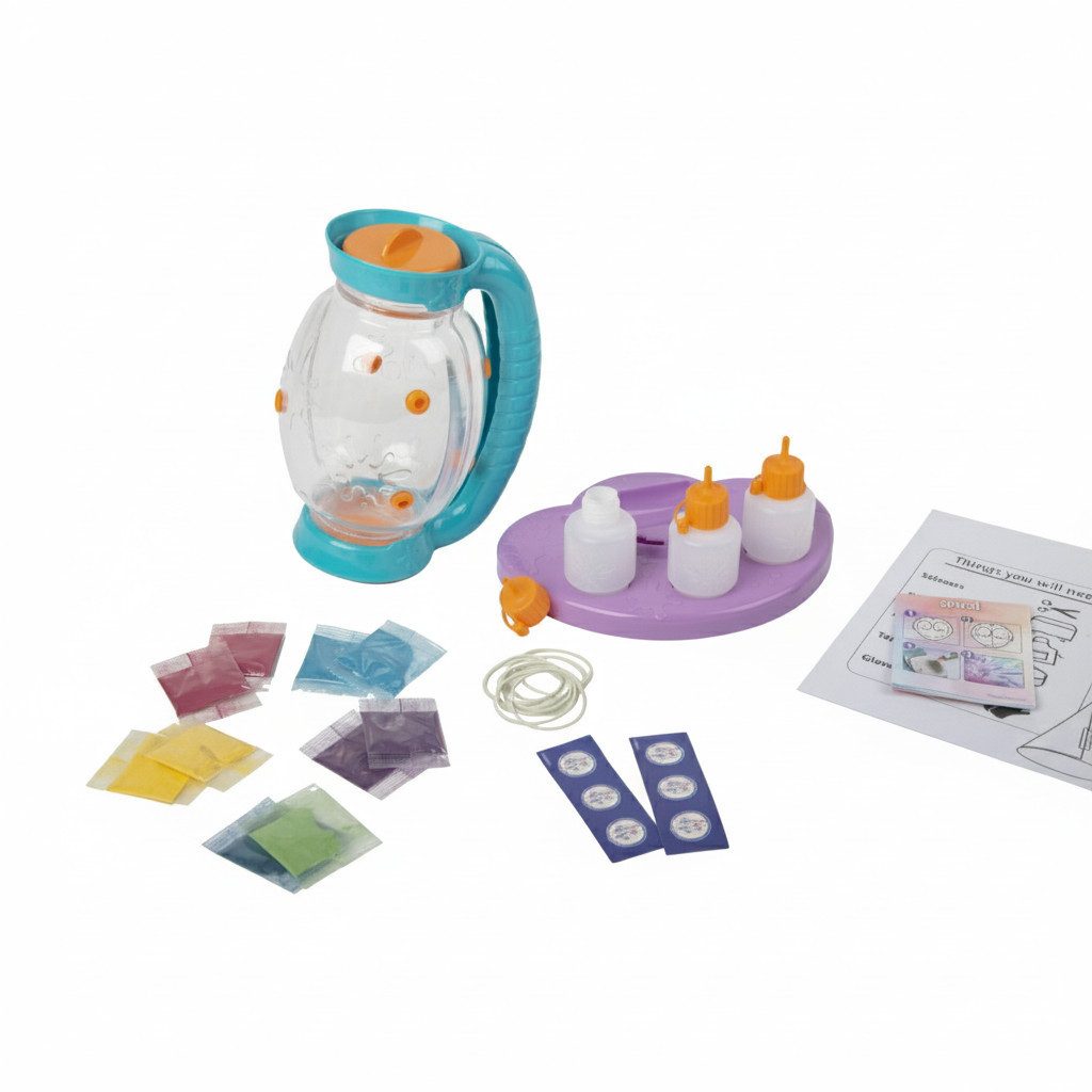 SAMBRO Textilfarbe Tie Dye Creator Färbe Set für Kinder für T-Shirts Taschen Textile