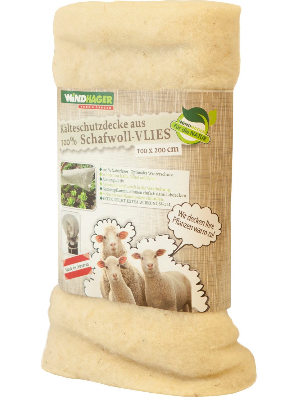 Windhager Wintervlies Windhager Schafwoll-Vliesdecke weiß 2 x 1 m günstig online kaufen