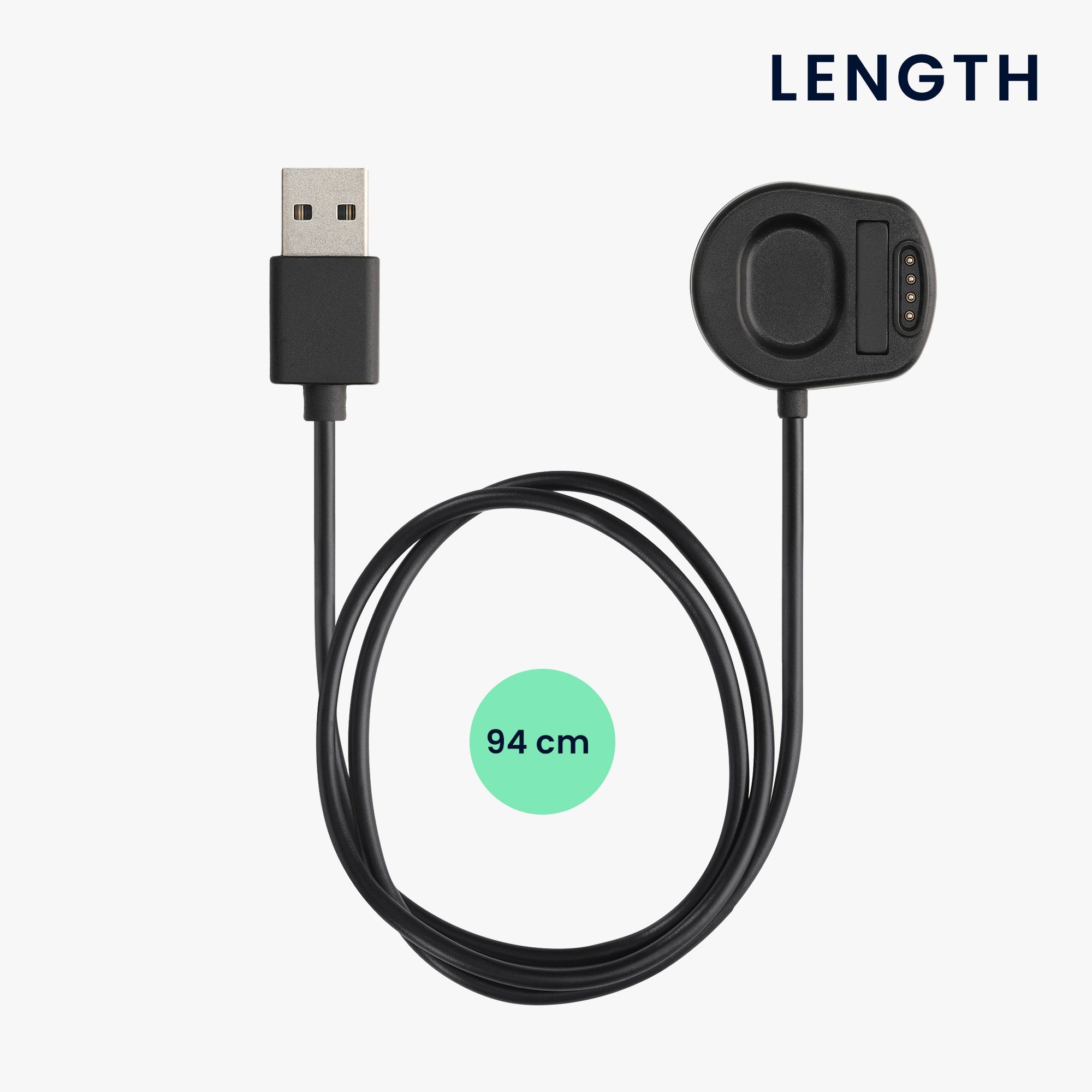 kwmobile USB Ladekabel für Suunto 7 - Charger Smartphone-Ladegerät (1-tlg., USB Lade Kabel für Suunto 7 - Charger)