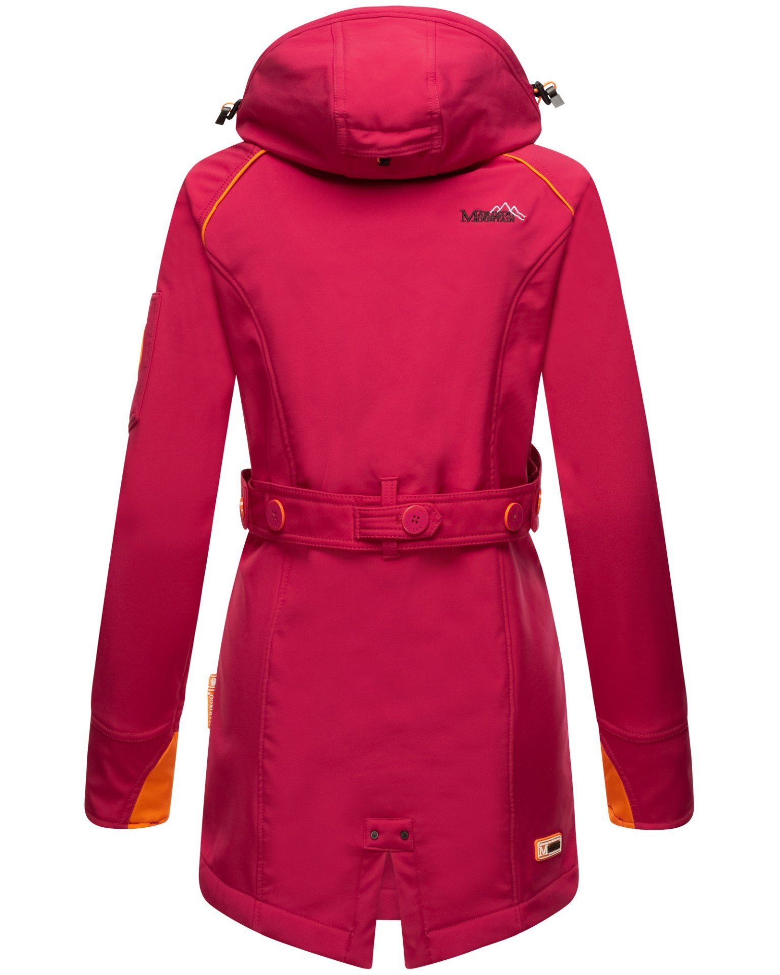 abnehmbarer Fuchsia Kapuze Marikoo Softshell Soulinaa mit Softshelljacke Jacke Damen