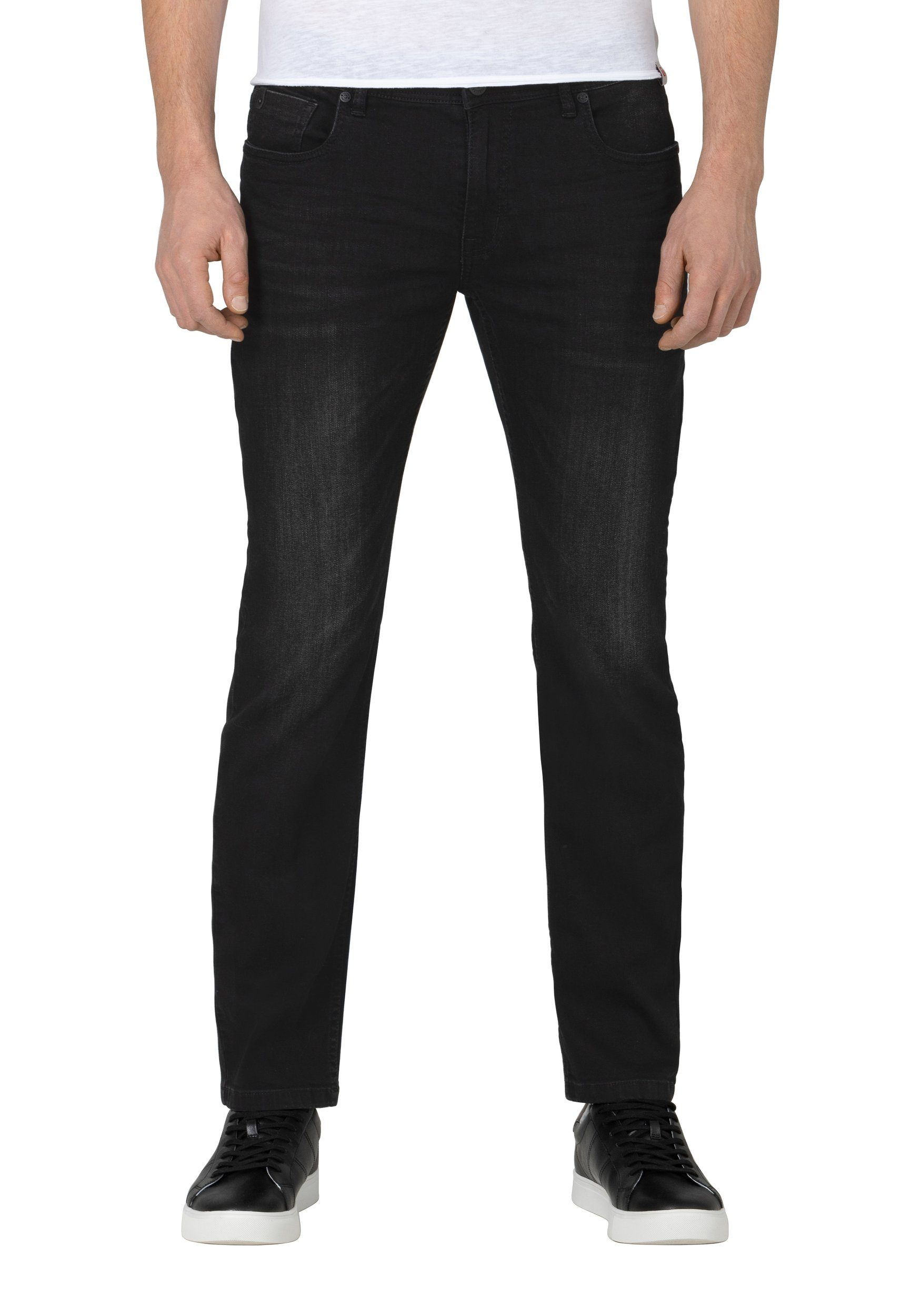 Hose Wash Fit Schwarz (1-tlg) Denim Slim Stone in Stretch TIMEZONE Jeans 6598 Slim-fit-Jeans