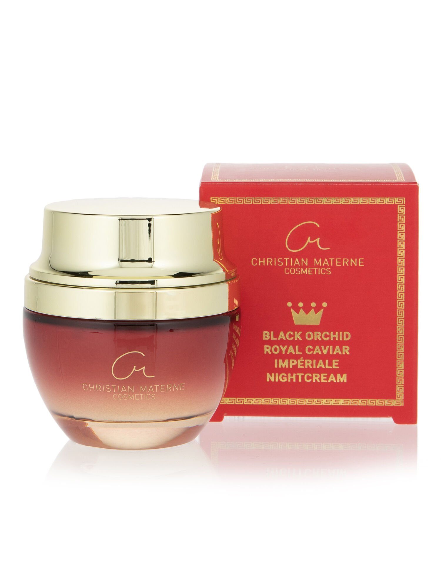 Christian Materne Feuchtigkeitscreme Black Orchid Royal Caviar Impériale Nightcream, 1-tlg., für eine luxuriöse Nachtpflege