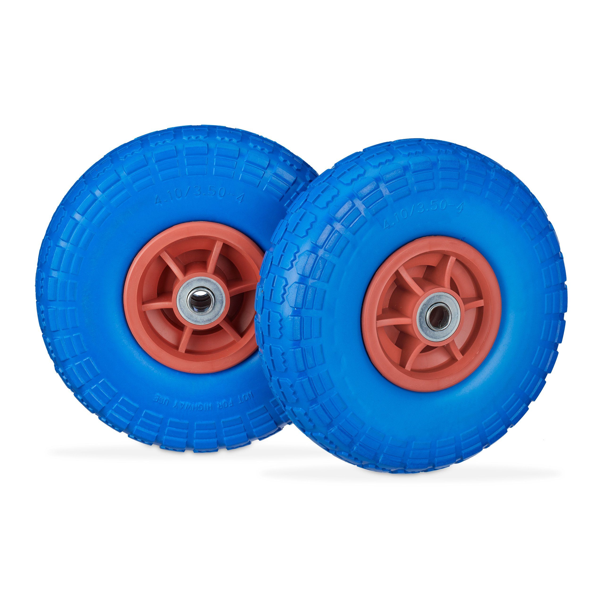 Sackkarren-Rad Sackkarrenrad PU 2er Set 4.1/3.5-4