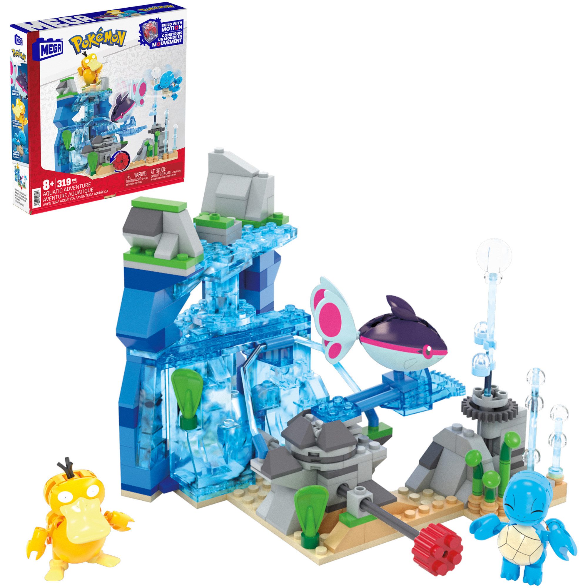 Mattel® Konstruktionsspielsteine MEGA Pokémon Wasserabenteuer