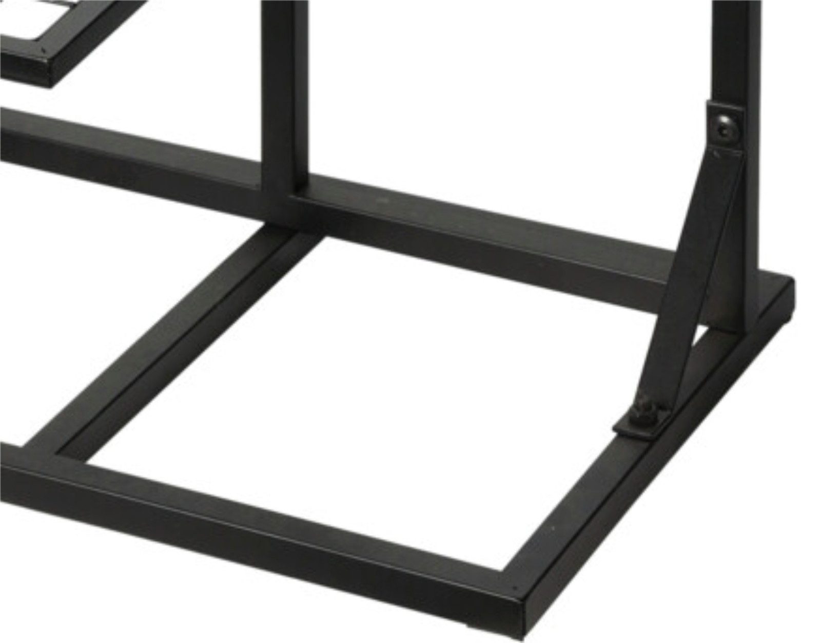 Koopman Blumenständer Pflanzenregal Blumenregal Ständer Metall Schwarz 102x40x27 cm (Stück, 1 St., Packung), Pflanzenregal, Topfregal, Blumenregal, 3 Ebenen, Pflanzen